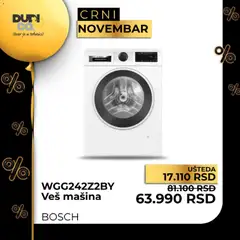 Dudi co. Black Friday - pregled Dudi co. kataloga - važi od 10.11.2025 | Strana: 28 | Proizvode: Bosch, Veš mašina
