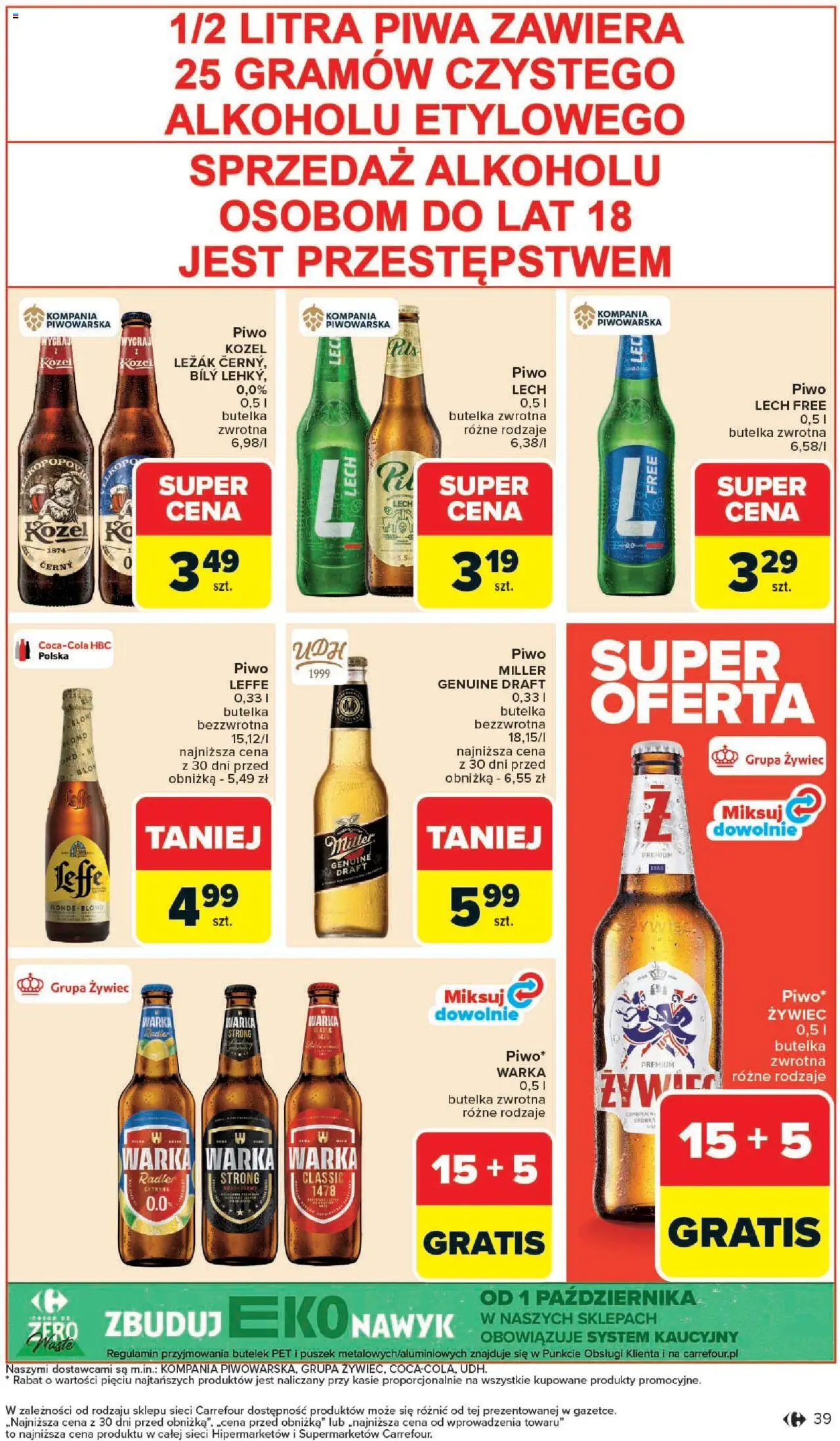 Carrefour Gazetka od 20.10.2025 | Strona: 41 | Produkty: Cytryna, Leżak, Piwo, Piwo kozel
