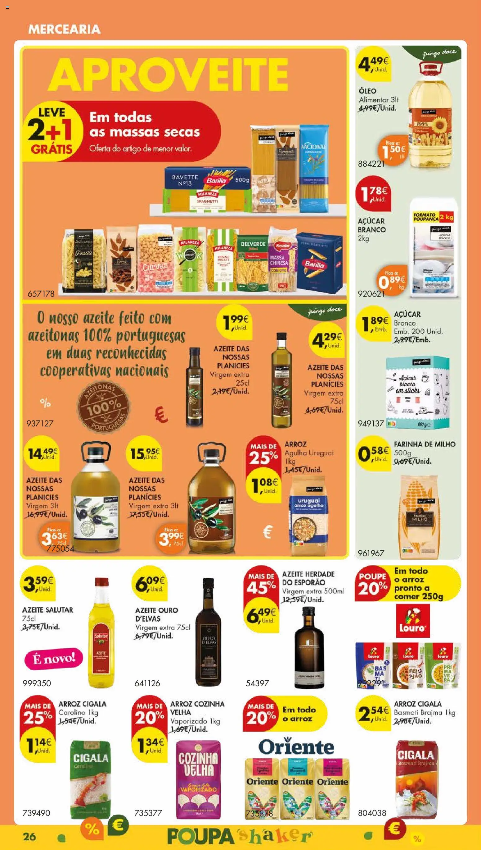 Pingo Doce folheto │ válido de 28.10.2025 | Página: 28 | Produtos: Azeitonas, Milaneza, Arroz, Açúcar