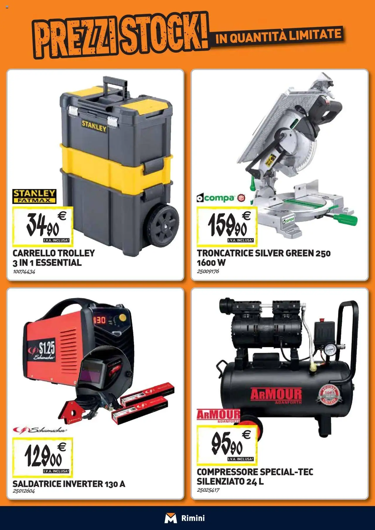 Volantino TECNOMAT del 24.09.2025 | Pagina: 23 | Prodotti: Compressore, Carrello, Saldatrice, Trolley