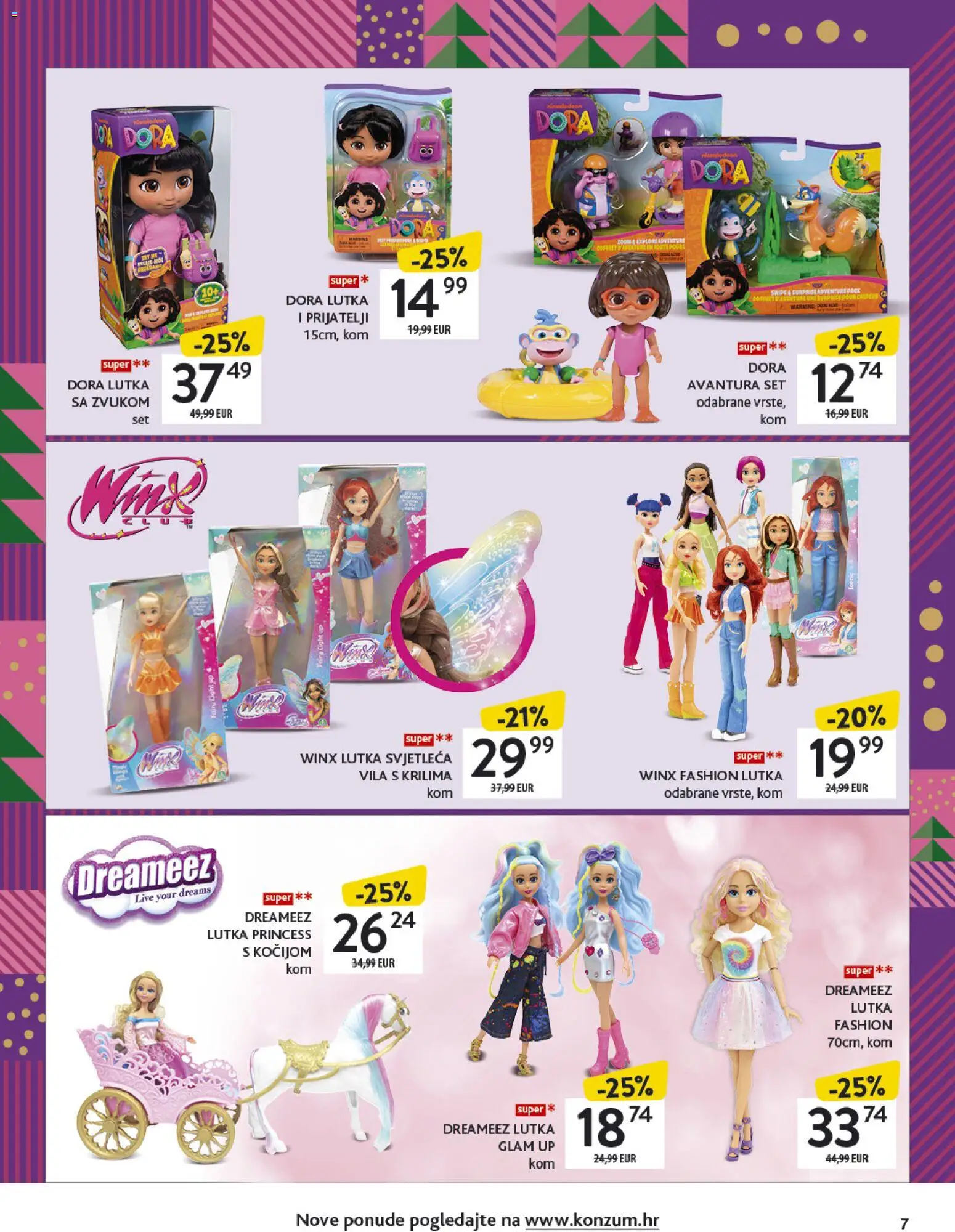 Konzum katalog | vrijedi od 17.11.2025 | Stranica: 7 | Proizvodi: Lutka