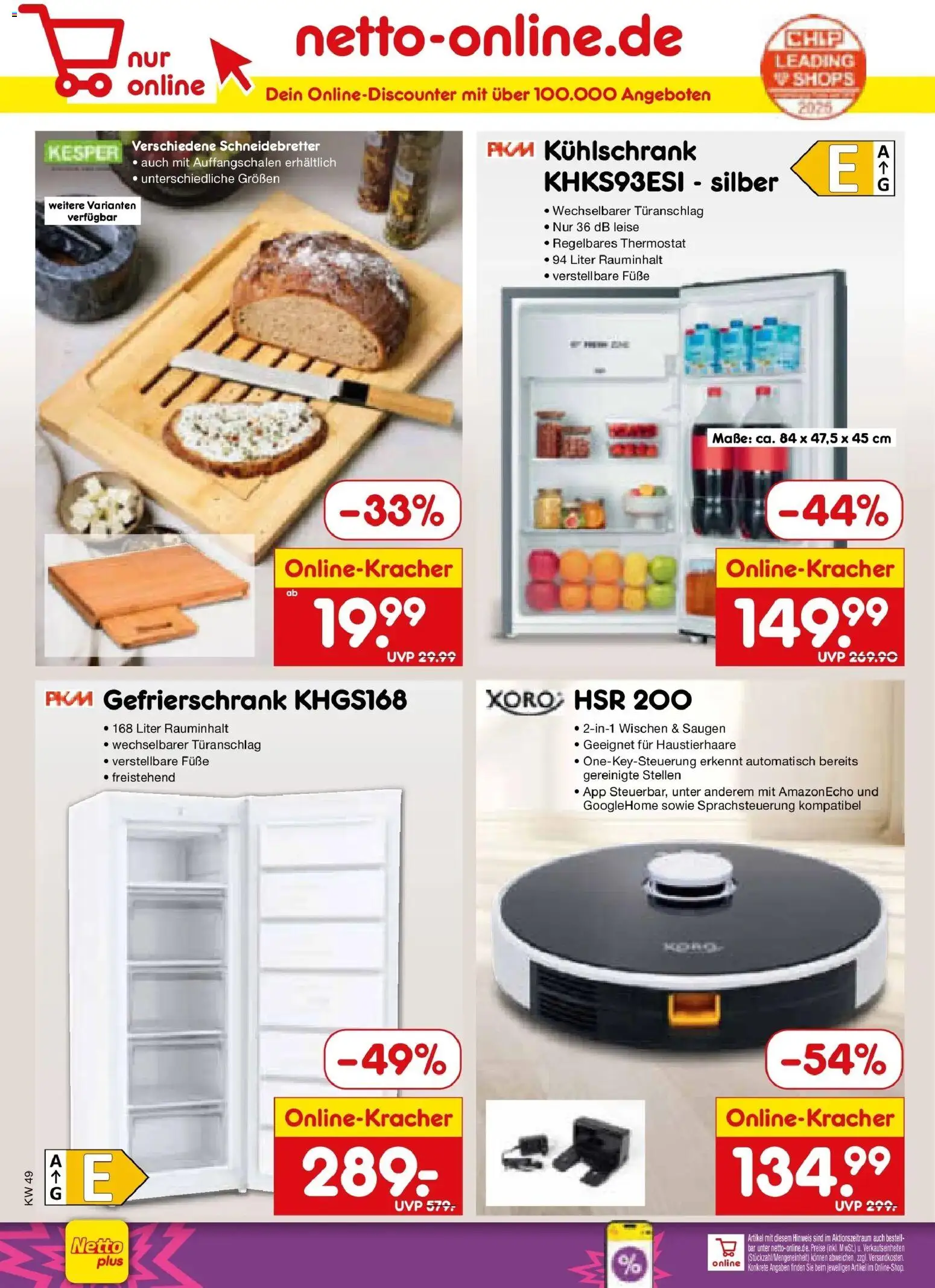 Netto Marken-Discount prospekt Calw-Stammheim	 – gültig ab 01.12.2025 | Seite: 55 | Produkte: Gefrierschrank, Kühlschrank