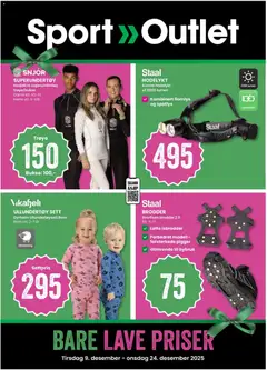 Forhåndsvisning av Sport Outlet Bare Lave Priser gyldig fra 09.12.2025