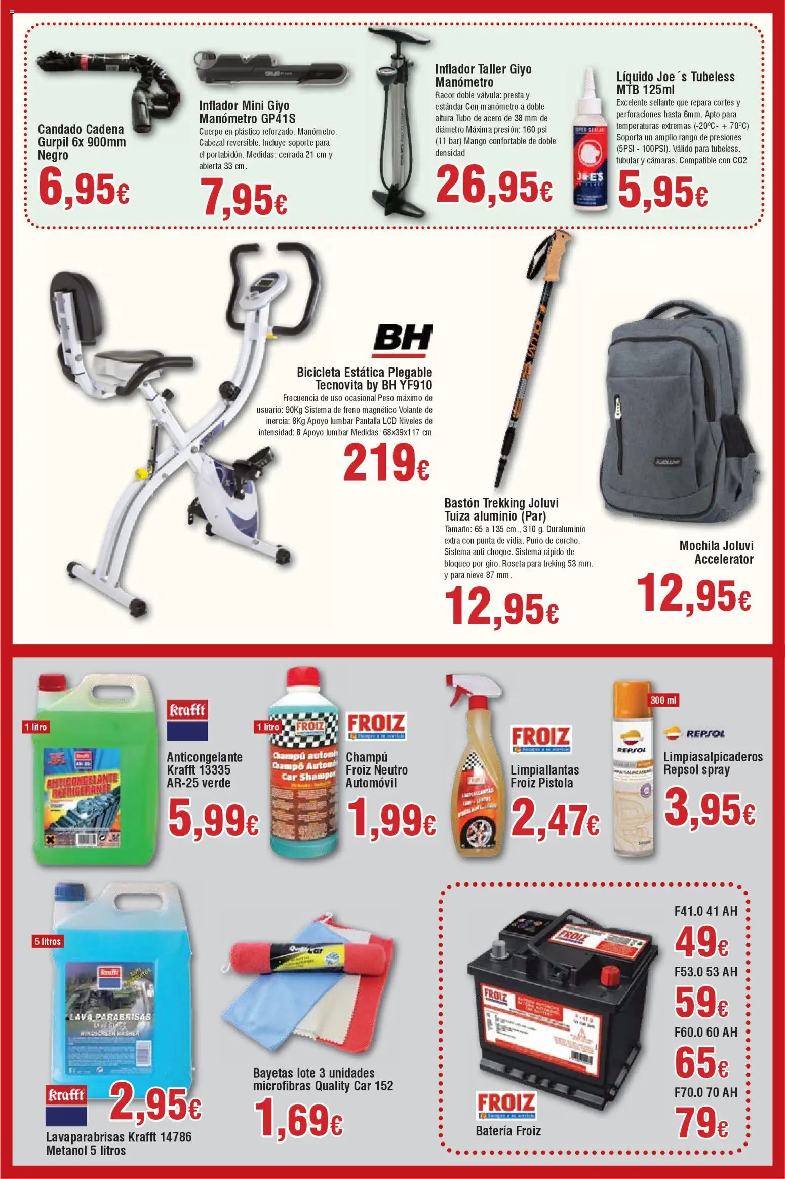Froiz - Folleto Hiper │ válido desde el 08.01.2026 | Página: 11 | Productos: Inflador, Ρούτερ, Manómetro, Batería