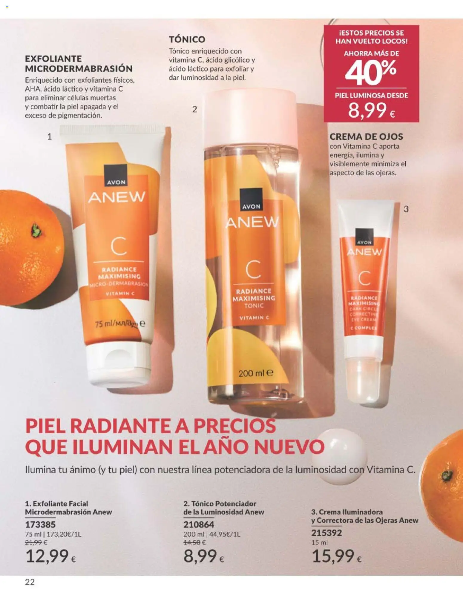 Catálogo AVON campaña 1 │ válido desde el 01.01.2026 | Página: 22 | Productos: Crema, Γαύρος