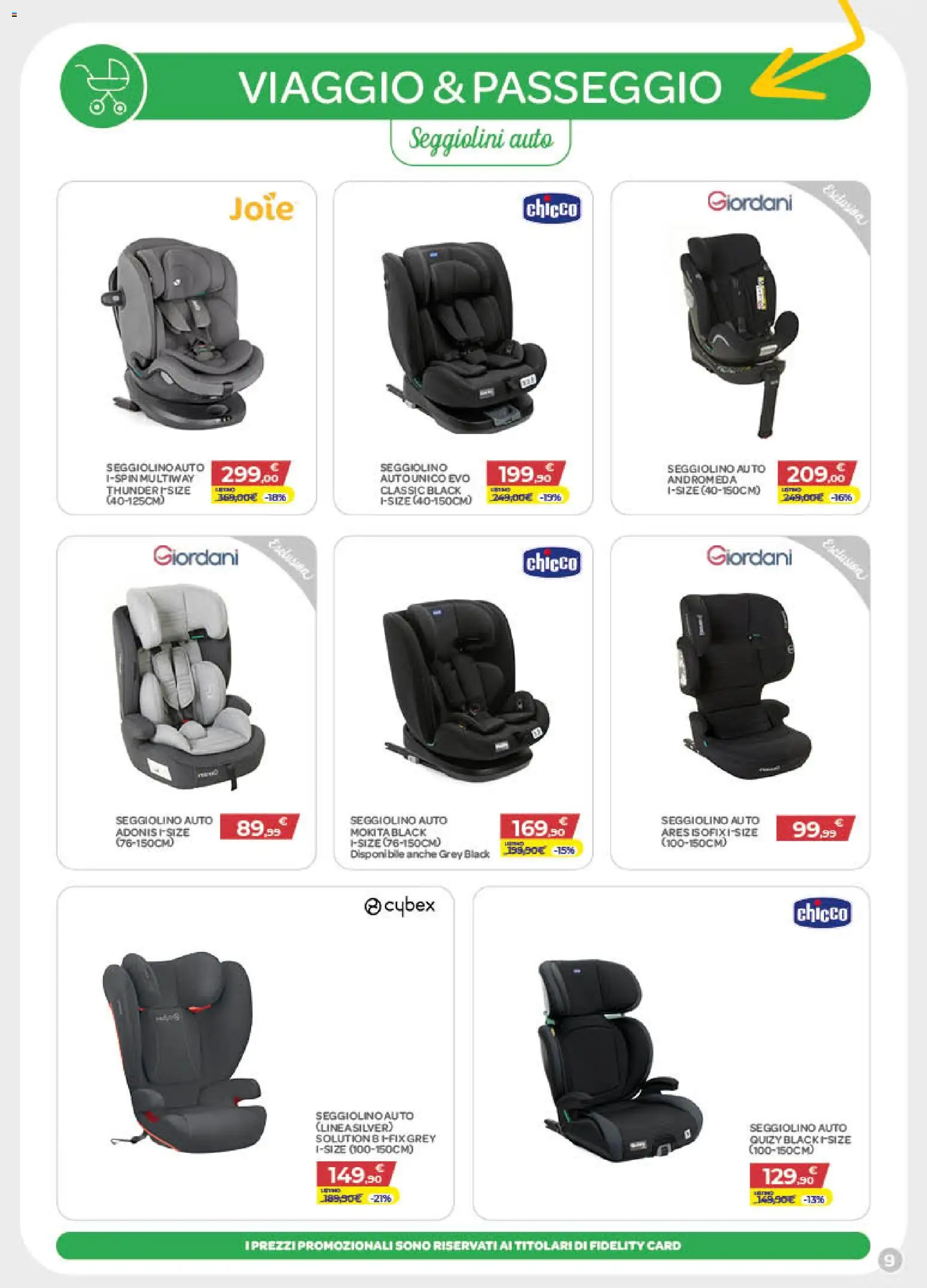 Volantino Bimbo store del 06.01.2026 | Pagina: 9 | Prodotti: Seggiolino