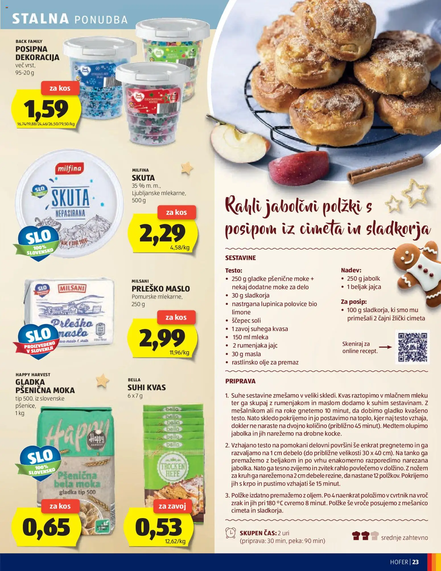 Novi Hofer katalog ponudbe – veljaven od 13.11.2025 | Stran: 23 | Izdelki: Kos, Maslo, Olje, Skuta