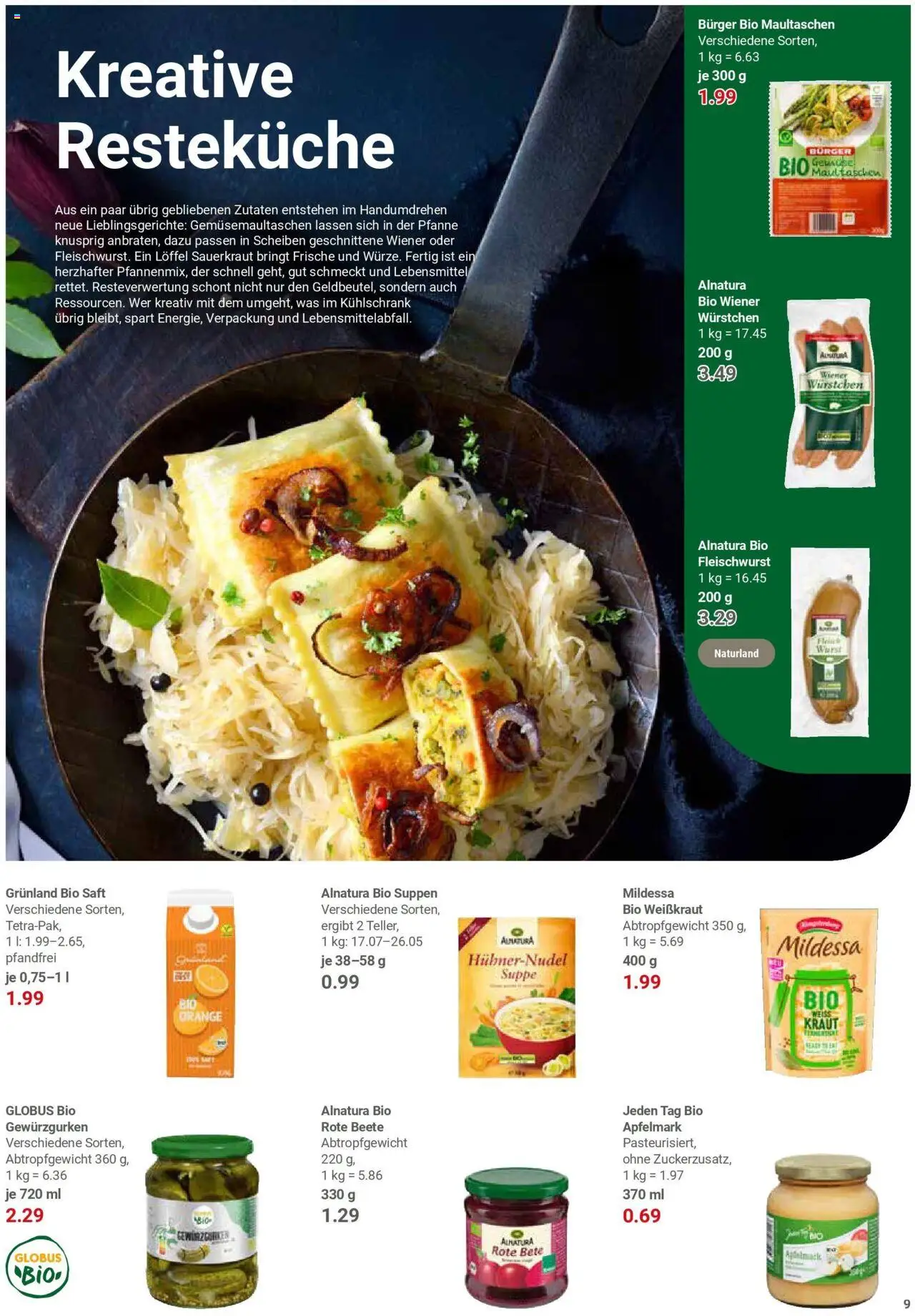 Globus prospekt Homburg-Einöd	 – gültig ab 25.08.2025 | Seite: 9 | Produkte: Kühlschrank, Rote Beete, Kraut, Saft