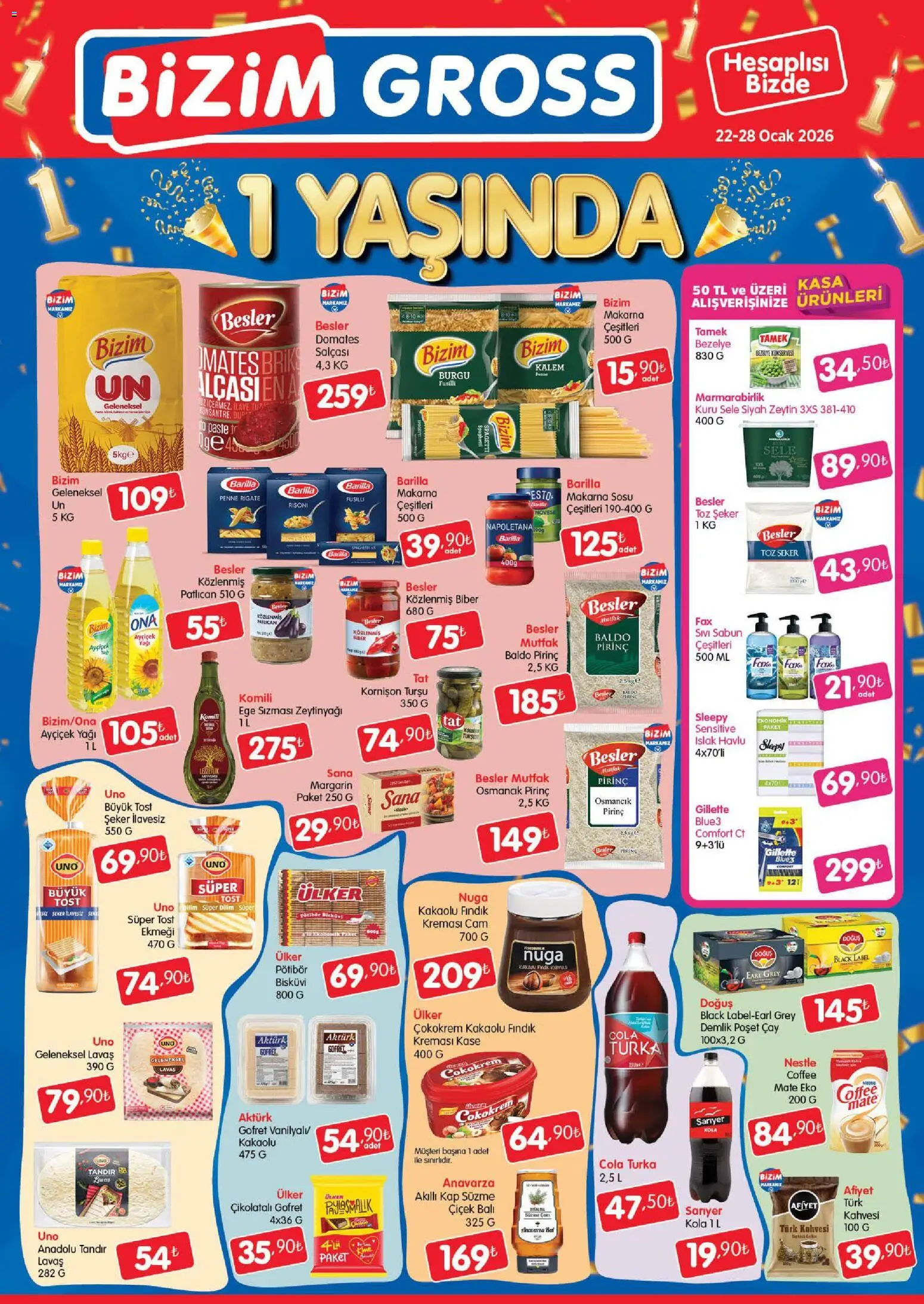 Bizim Toptan - Bizim Gross Fırsat Bülteni - 22.01.2026 tarihinden itibaren geçerlidir | Sayfa: 3