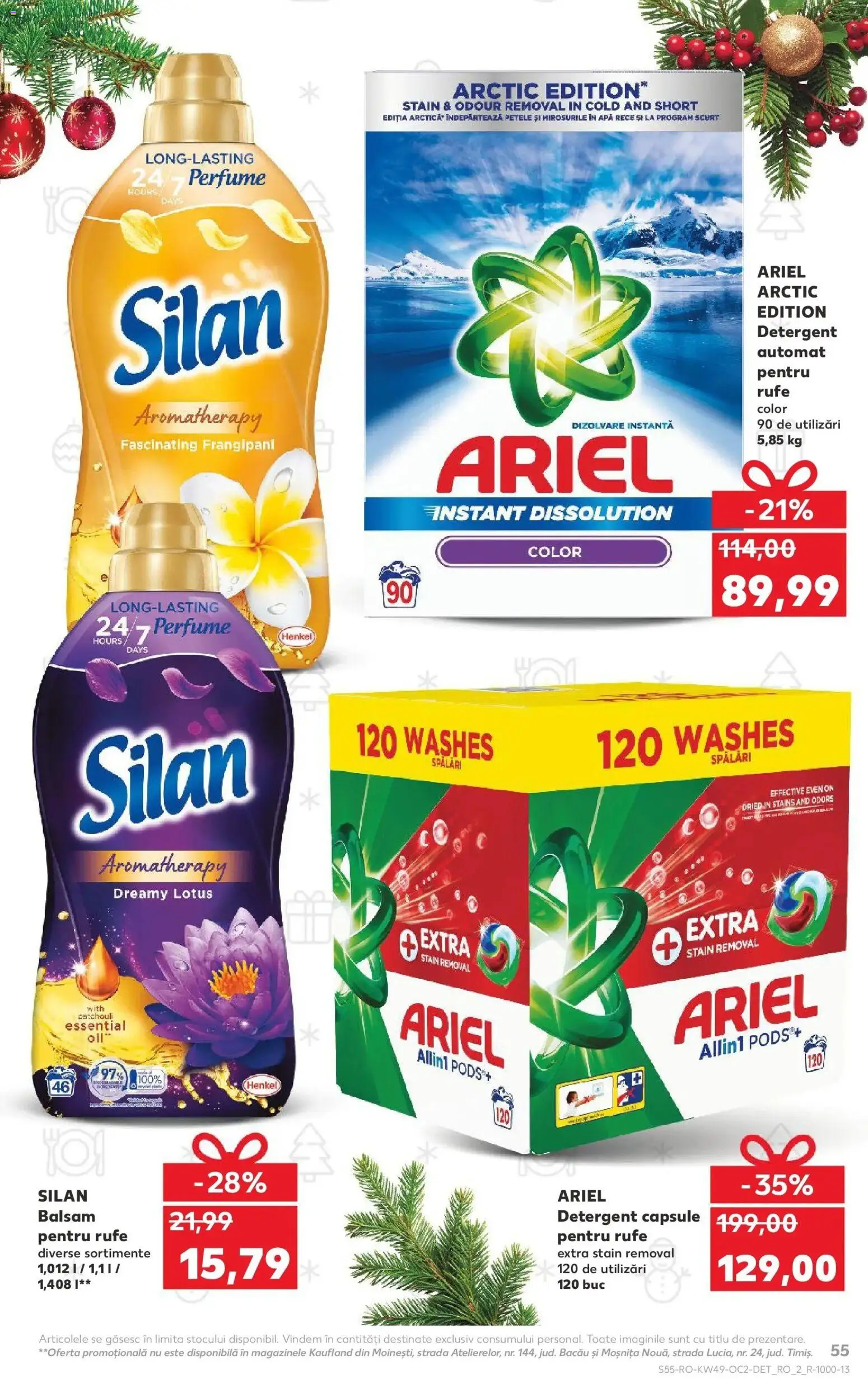 Noul catalog Kaufland – valabil de la 03.12.2025 | Pagină: 55 | Produse: Kedi Ödül Oyuncakları, Balsam, Yorgan, Detergent