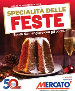 Anteprima del volantino Mercatò Feste Imperdibili catalogo valido a partire dal 15.12.2025