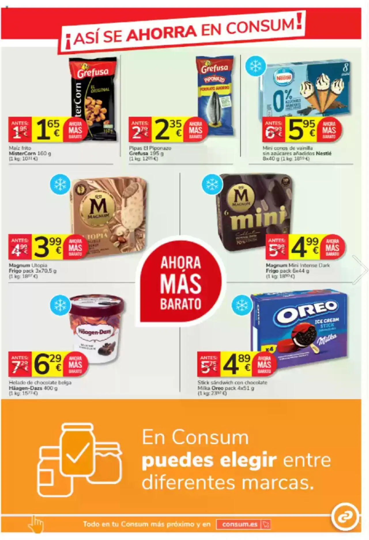 Consum folleto │ válido desde el 25.09.2025 | Página: 7 | Productos: Chocolate, Helado
