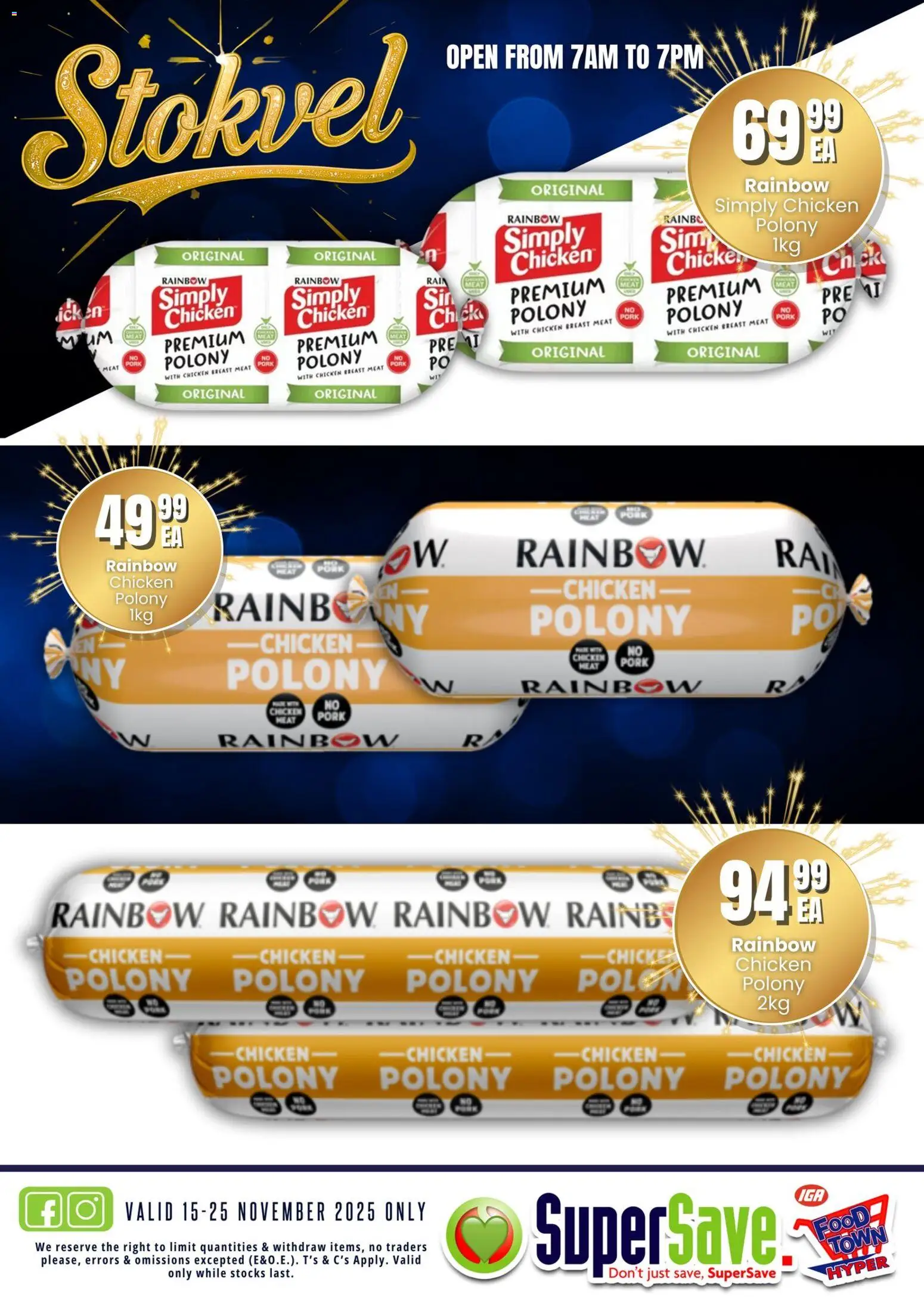 New Super Save catalogue – valid from 15.11.2025 | Page: 54 | Products: Polony, Chicken, Pork