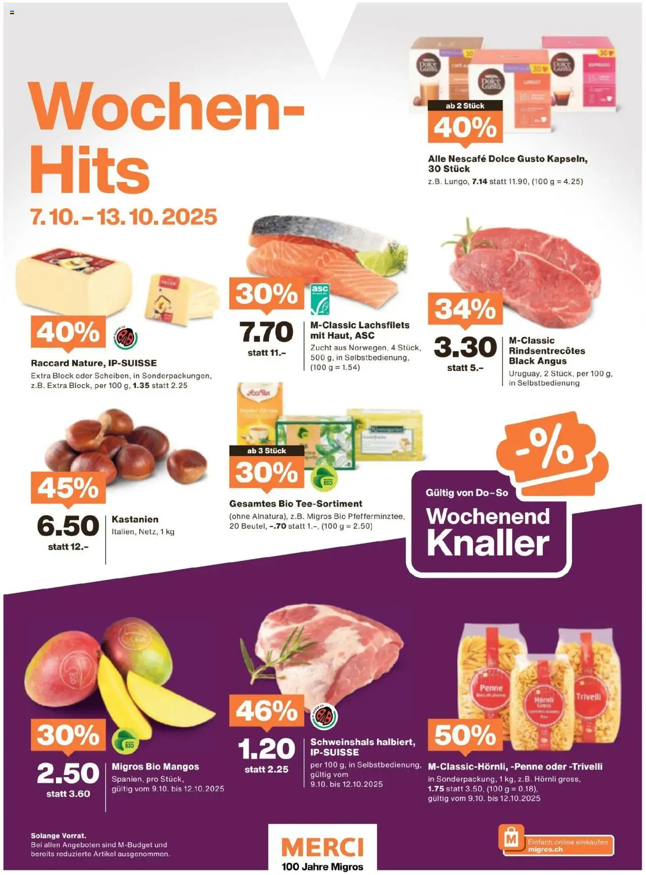 Migros Magazin – gültig ab 06.10.2025 | Seite: 72 | Produkte: Pasta, Zitrone