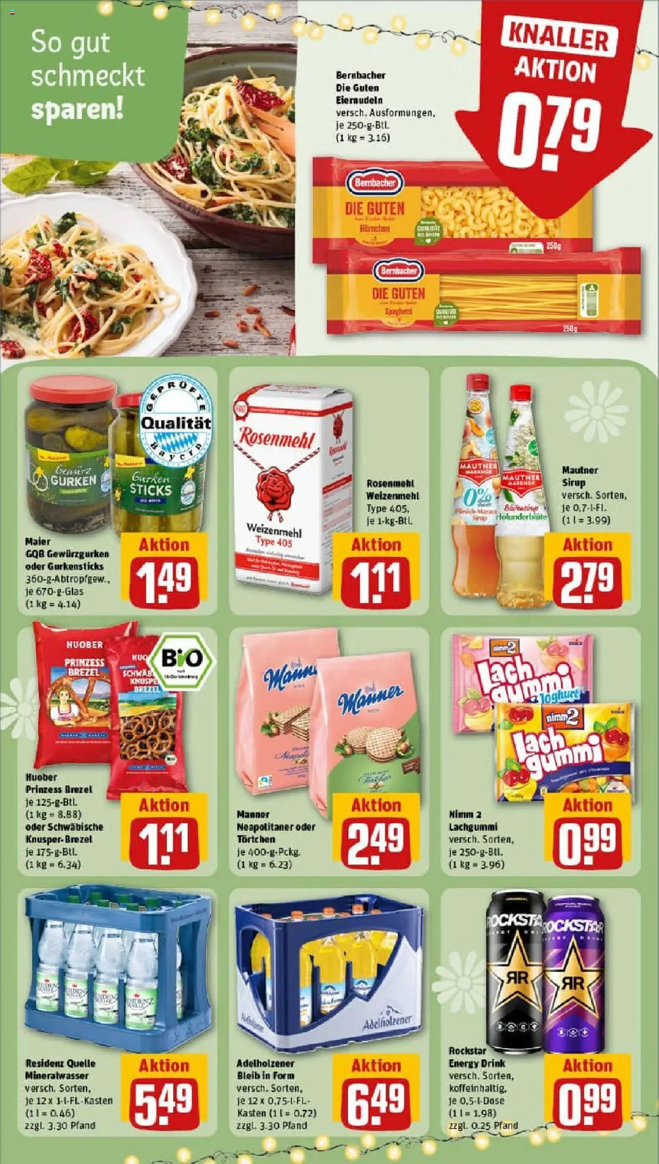 Rewe prospekt Markt Indersdorf	 - gültig ab dem 13.07.2025 | Seite: 22 | Produkte: Rockstar, Sirup, Mineralwasser, Gurken