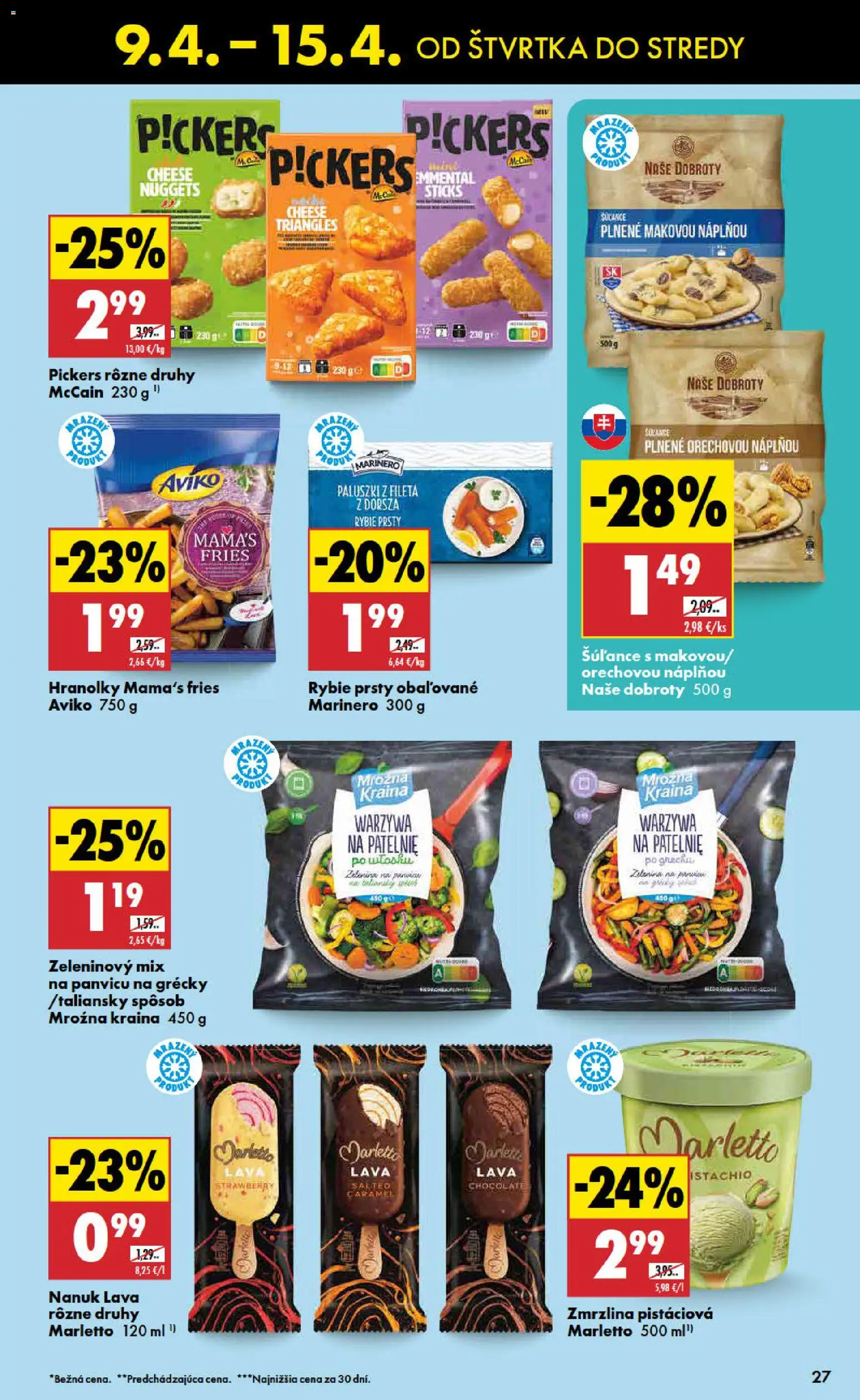 Nové Biedronka akcie – leták je platný od 09.04.2026 | Strana: 27 | Produkty: Nanuk, Zmrzlina