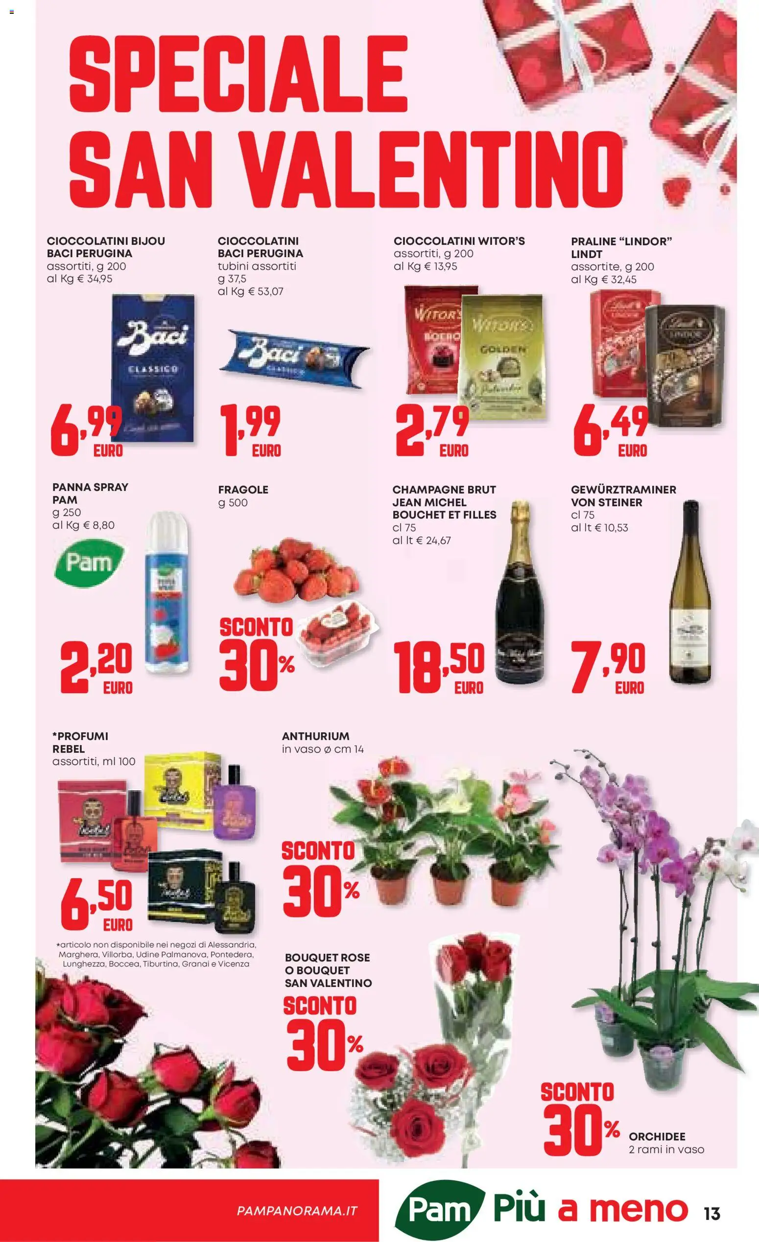 Volantino Panorama del 12.02.2026 | Pagina: 13 | Prodotti: Fragole, Panna, Champagne, Vaso
