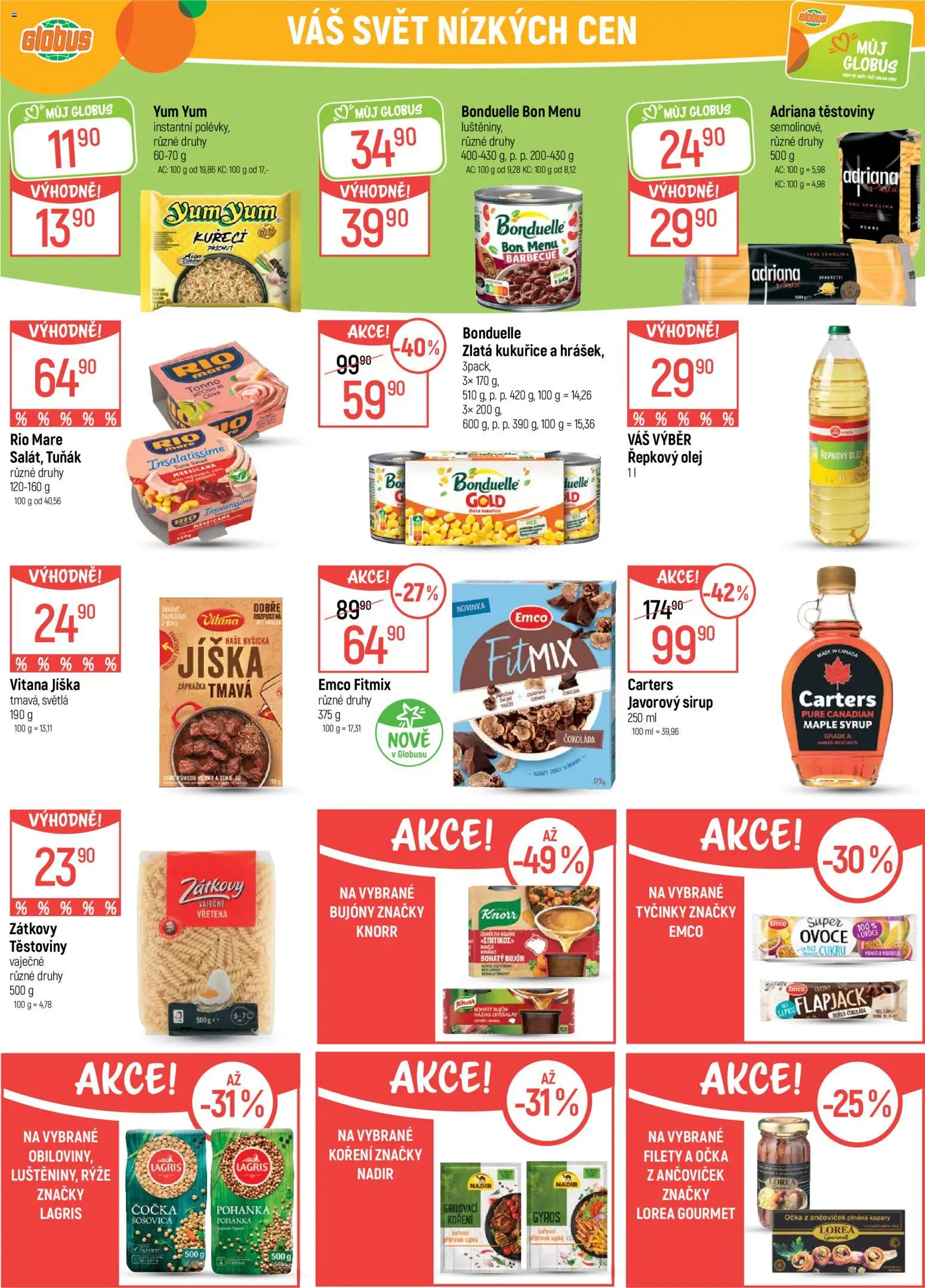 Globus leták - Opava od 01.04.2026 | Strana: 22 | Produkty: Jíška, Tuňák, Gyros, Sirup