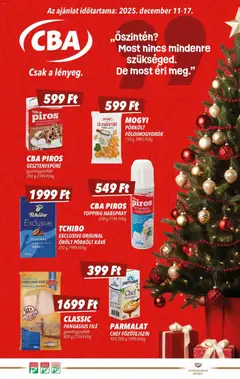 CBA Akciós újság - amely érvényes a következő dátumtól: 11.12.2025