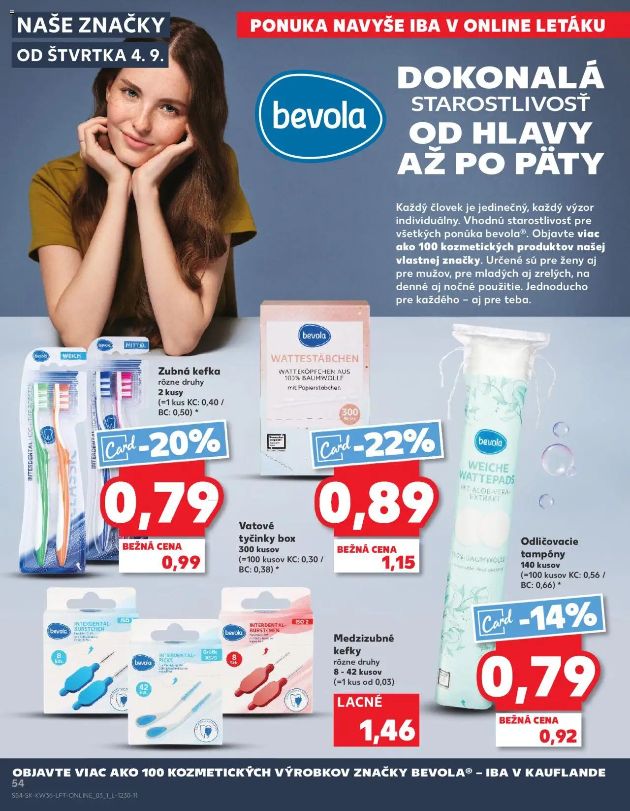Nové Kaufland akcie – leták je platný od 04.09.2025 | Strana: 54 | Produkty: Zubná kefka
