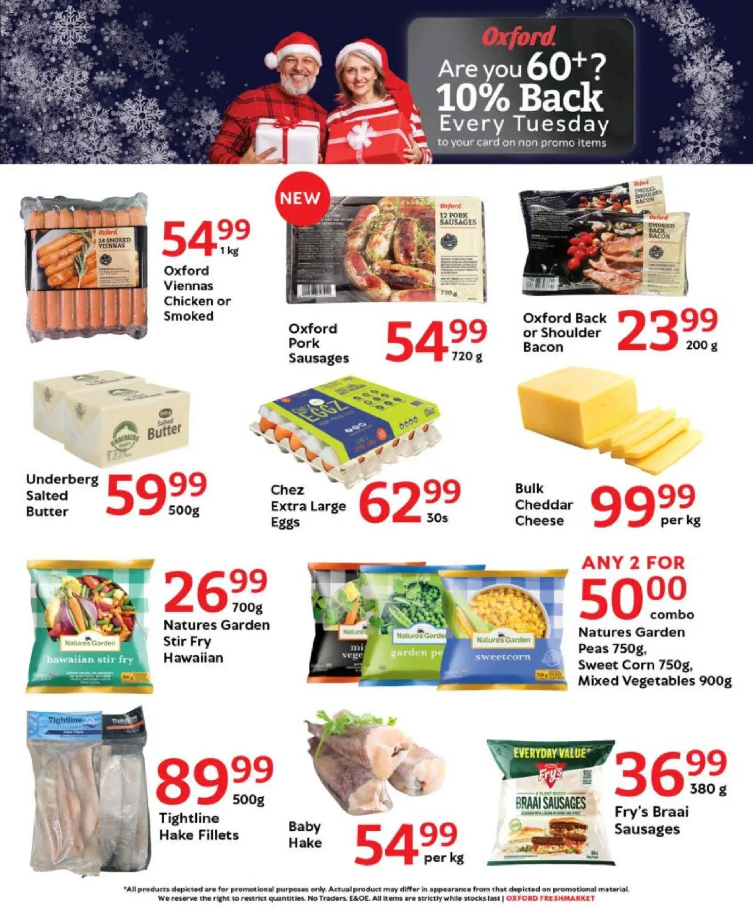 New Oxford Freshmarket catalogue – valid from 18.11.2025 | Page: 5 | Products: Butter, Cheese, Pork, Vegetables