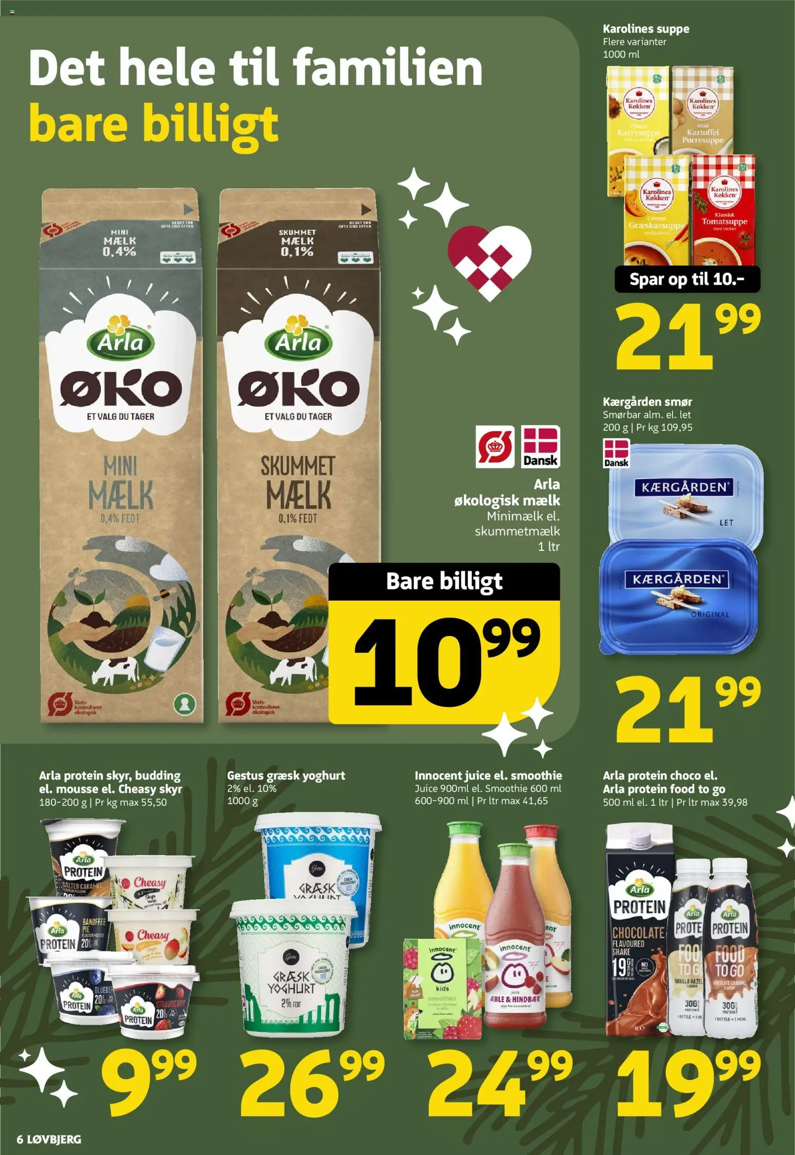 Løvbjerg tilbudsavis – gyldig fra 28.11.2025 | Side: 6 | Produkter: Mælk, Juice, Skyr, Suppe