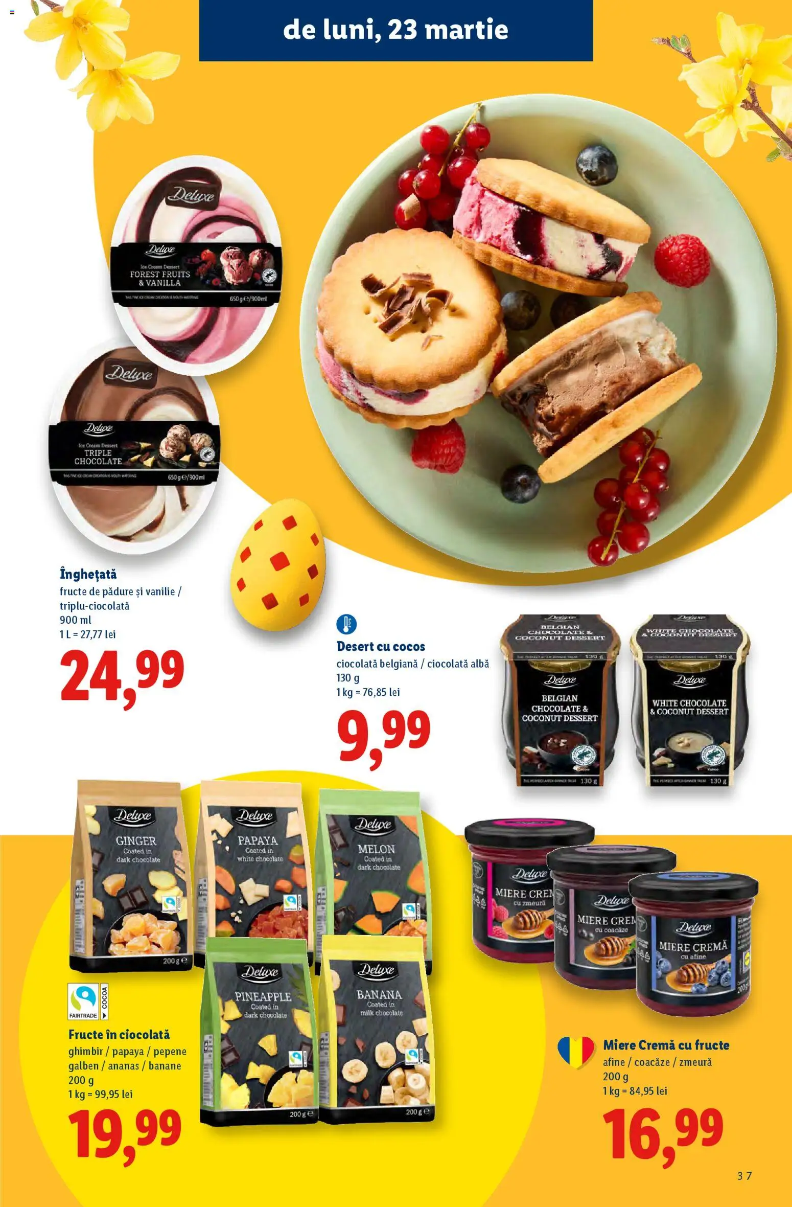 Noul catalog Lidl – valabil de la 02.03.2026 | Pagină: 37 | Produse: Afine, Zmeură, Banane, Înghețată