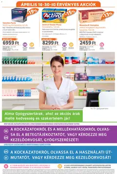 Alma Gyógyszertárak akciós újság - amely érvényes a következő dátumtól: 01.04.2026 | Oldal: 20 | Termékek: Alma, Multivitamin