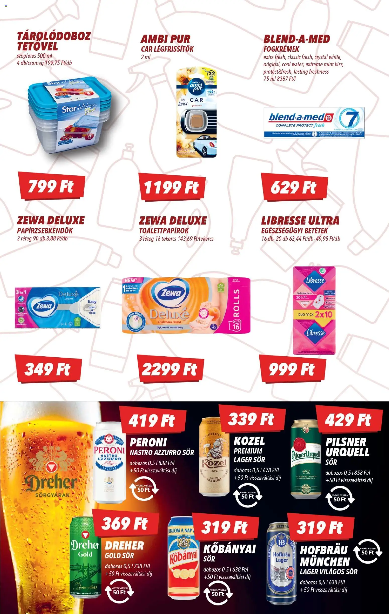 CBA akciós ujság - amely érvényes a következő dátumtól: 15.01.2026 | Oldal: 7 | Termékek: Tárolódoboz, Sör