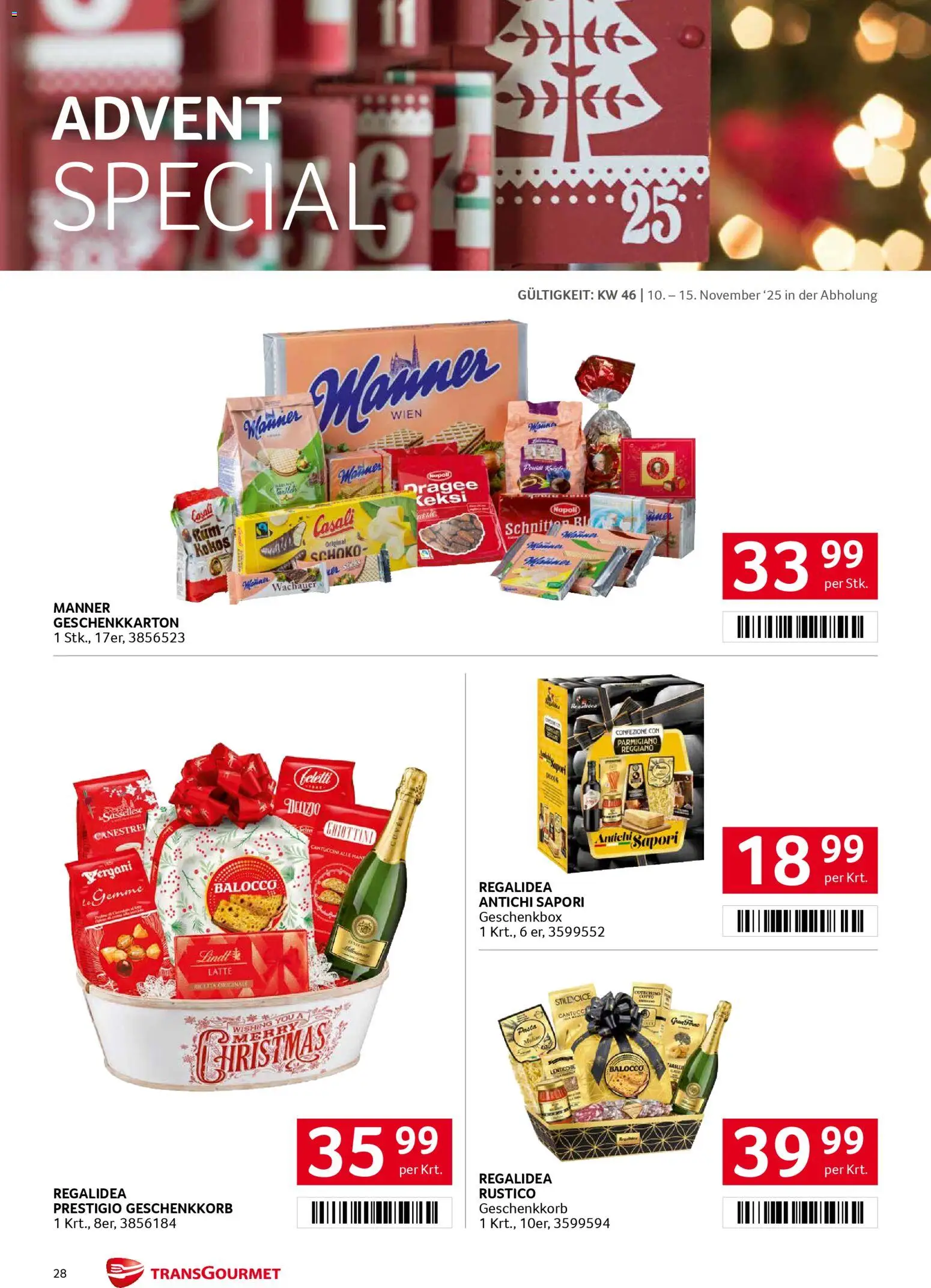 Transgourmet Flugblatt gültig ab 10.11.2025 | Seite: 27 | Produkte: Pasta