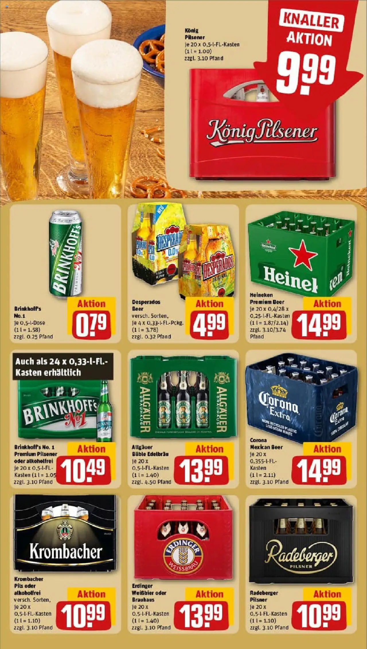 Rewe prospekt Schalksmühle	 – gültig ab 28.09.2025 | Seite: 25 | Produkte: Konig pilsener, Pils, Desperados, Radeberger pilsner