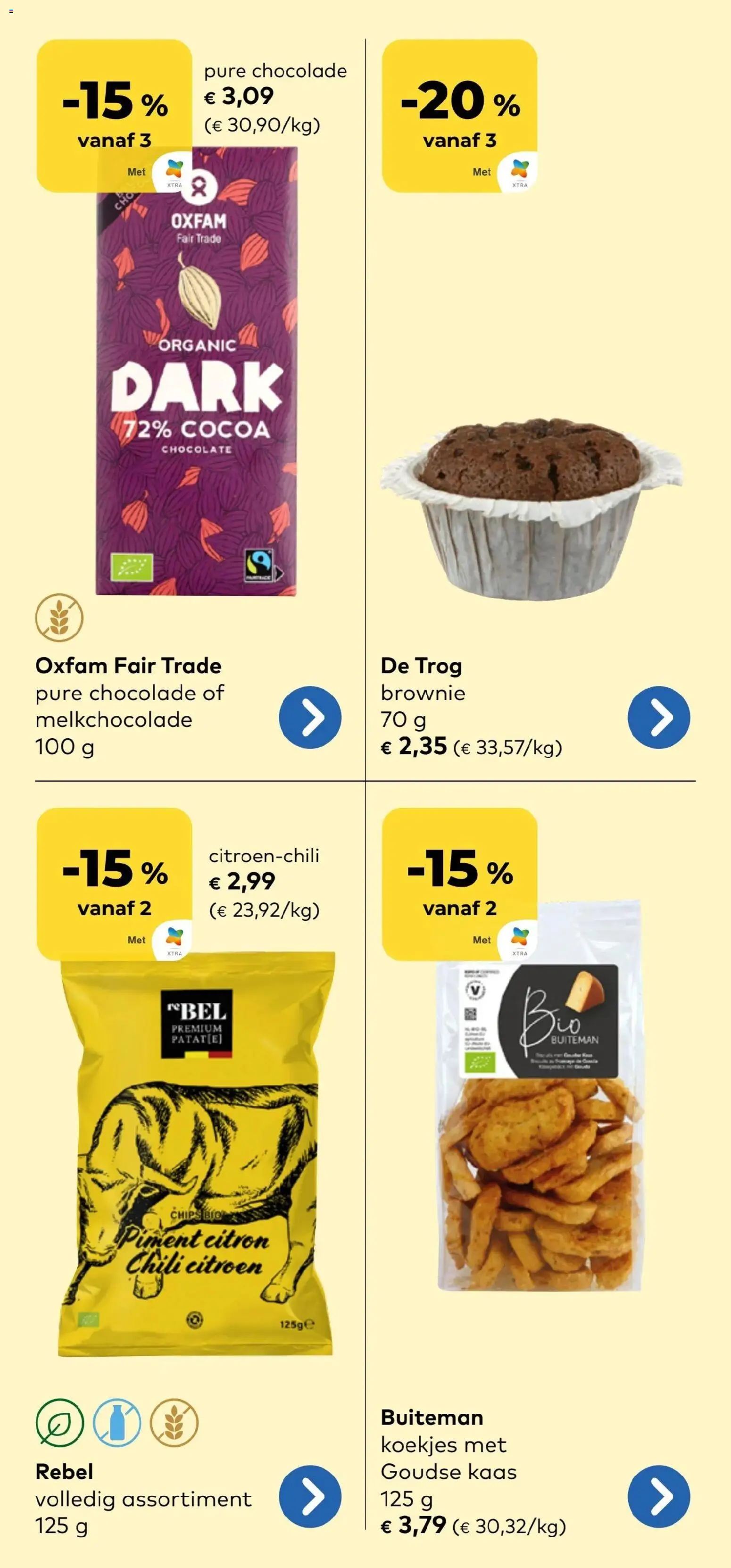 {H1} | Pagina: 14 | Producten: Tonic, Citroen, Kaas, Chocolade