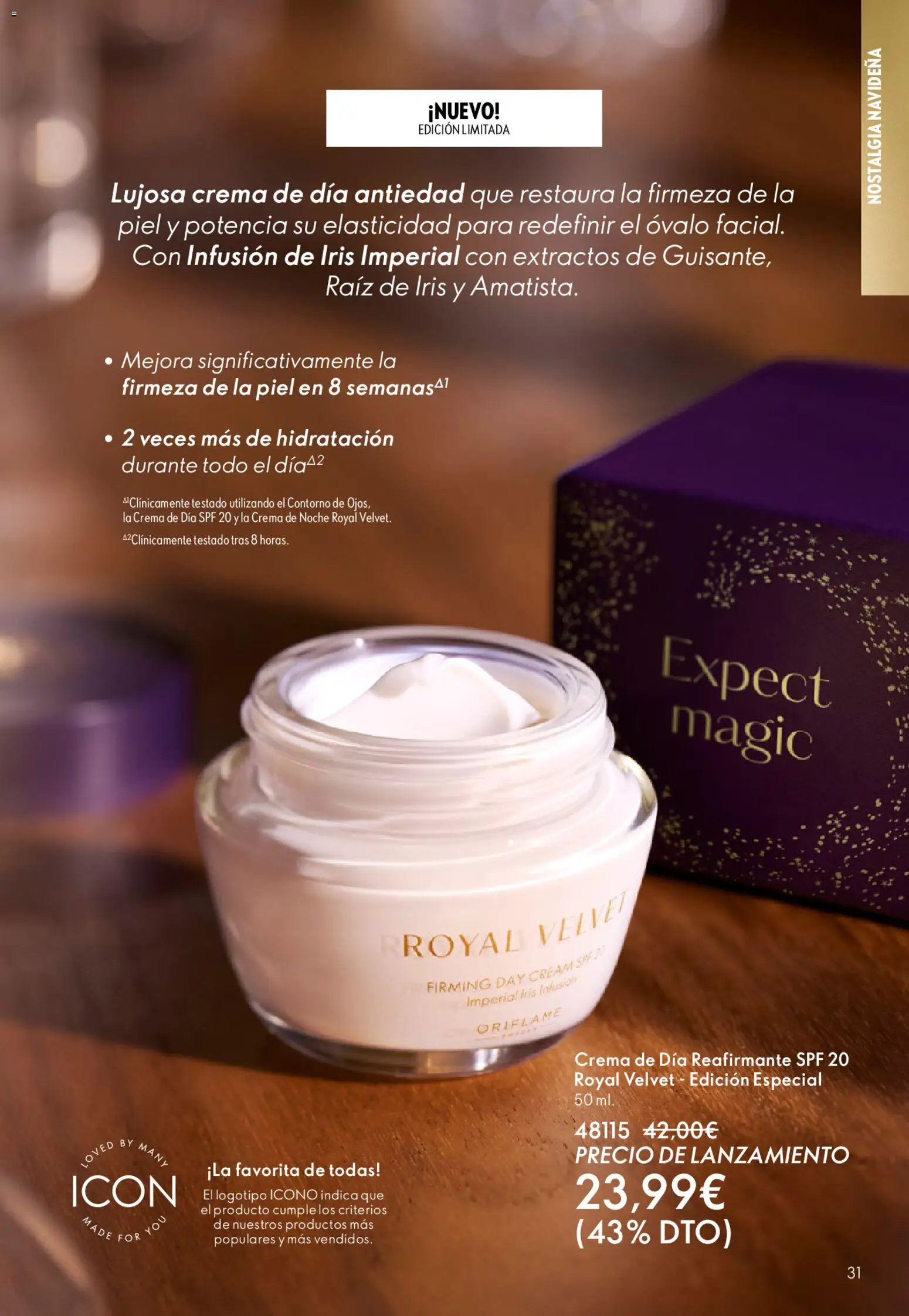 Oriflame - Catálogo Campaña 16 │ válido desde el 19.11.2025 | Página: 31 | Productos: Crema, Crema de día, Crema de noche