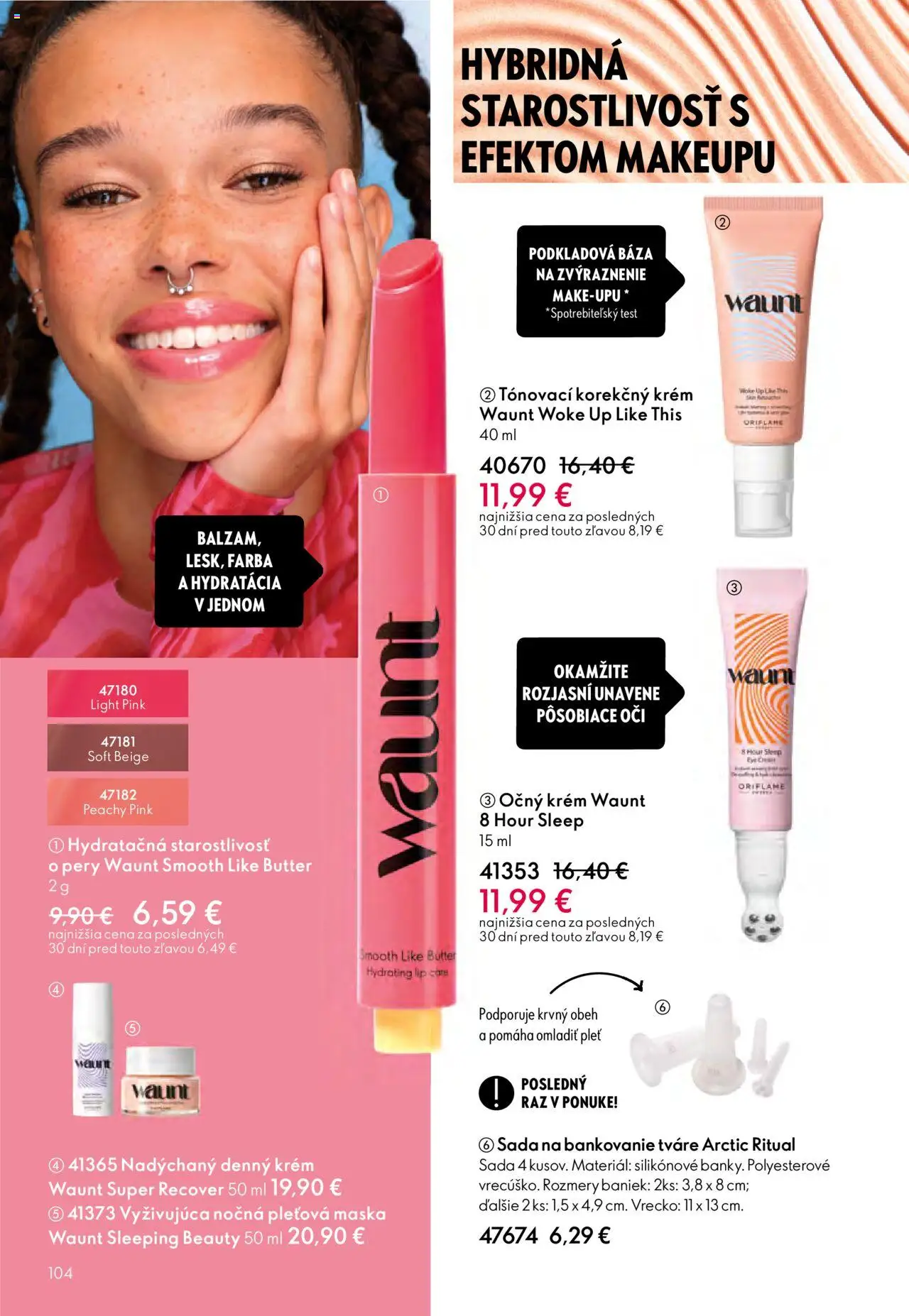 Nové Oriflame akcie – leták je platný od 01.10.2025 | Strana: 104 | Produkty: Maska, Krém