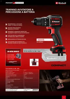 Anteprima del volantino Einhell volantino Elettroutensili  valido a partire dal 17.03.2026 | Pagina: 17 | Prodotti: Cintura, Trapano, Scatola, Caricabatterie