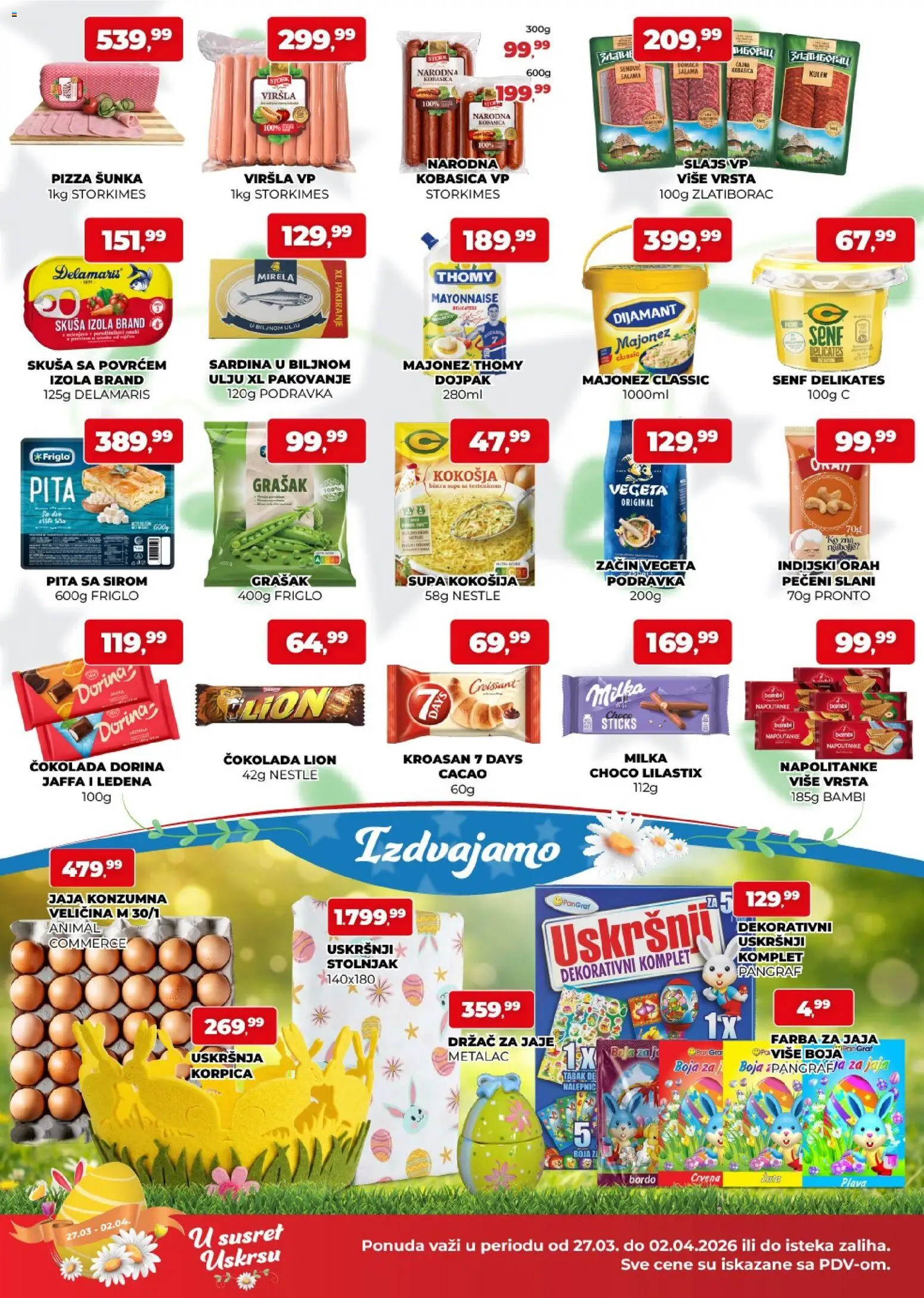 Plus Cash & Carry katalog - važi od 27.03.2026 | Strana: 2 | Proizvode: Senf, Salama, Napolitanke, Kobasica