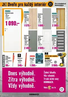 Náhled letáku HORNBACH leták - Dveře od 22.10.2025 | Strana: 3 | Produkty: Fólie, Makita, Sada bitů, Tužka