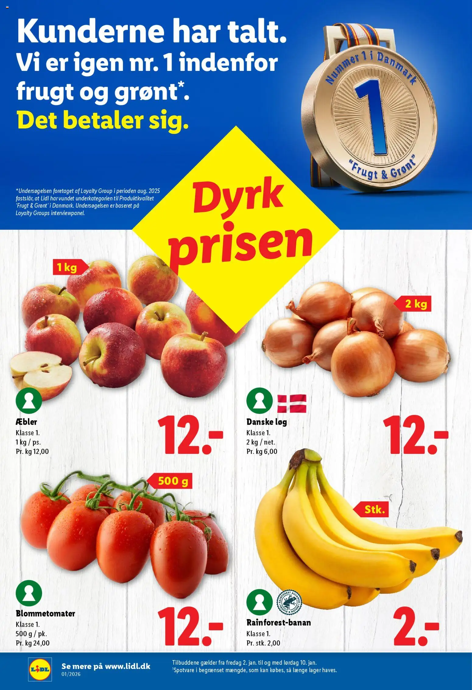 Lidl tilbudsavis – gyldig fra 02.01.2026 | Side: 3 | Produkter: Æbler, Løg, Søm