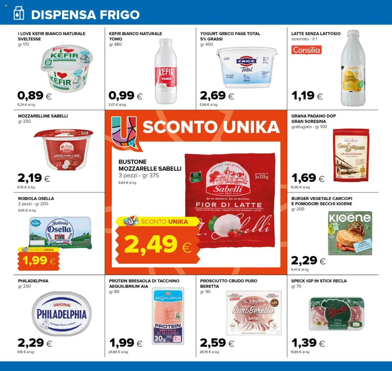 Volantino Oasi del 07.04.2026 | Pagina: 8 | Prodotti: Yogurt, Formaggio, Prosciutto, Latte senza lattosio