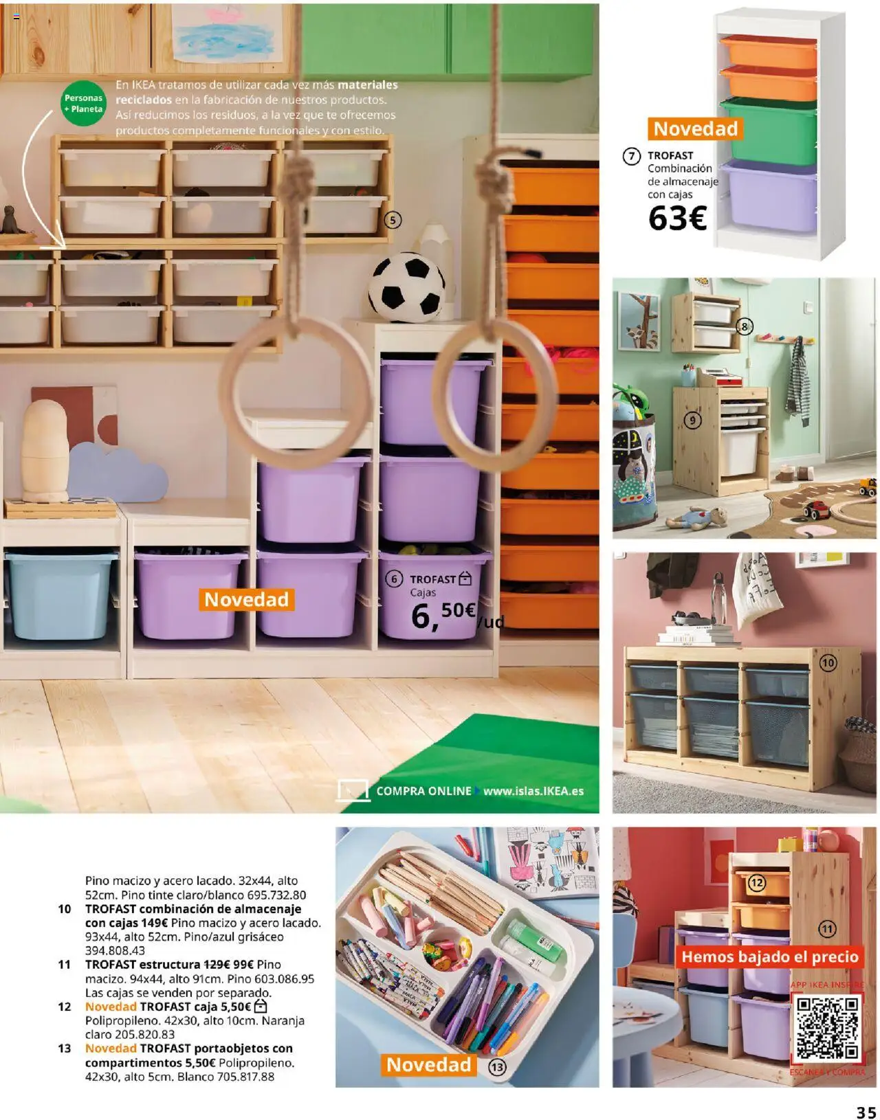 Catálogo IKEA y los niños │ válido desde el 04.02.2025 | Página: 35 | Productos: Tinte, Té, Almacenaje, Caja