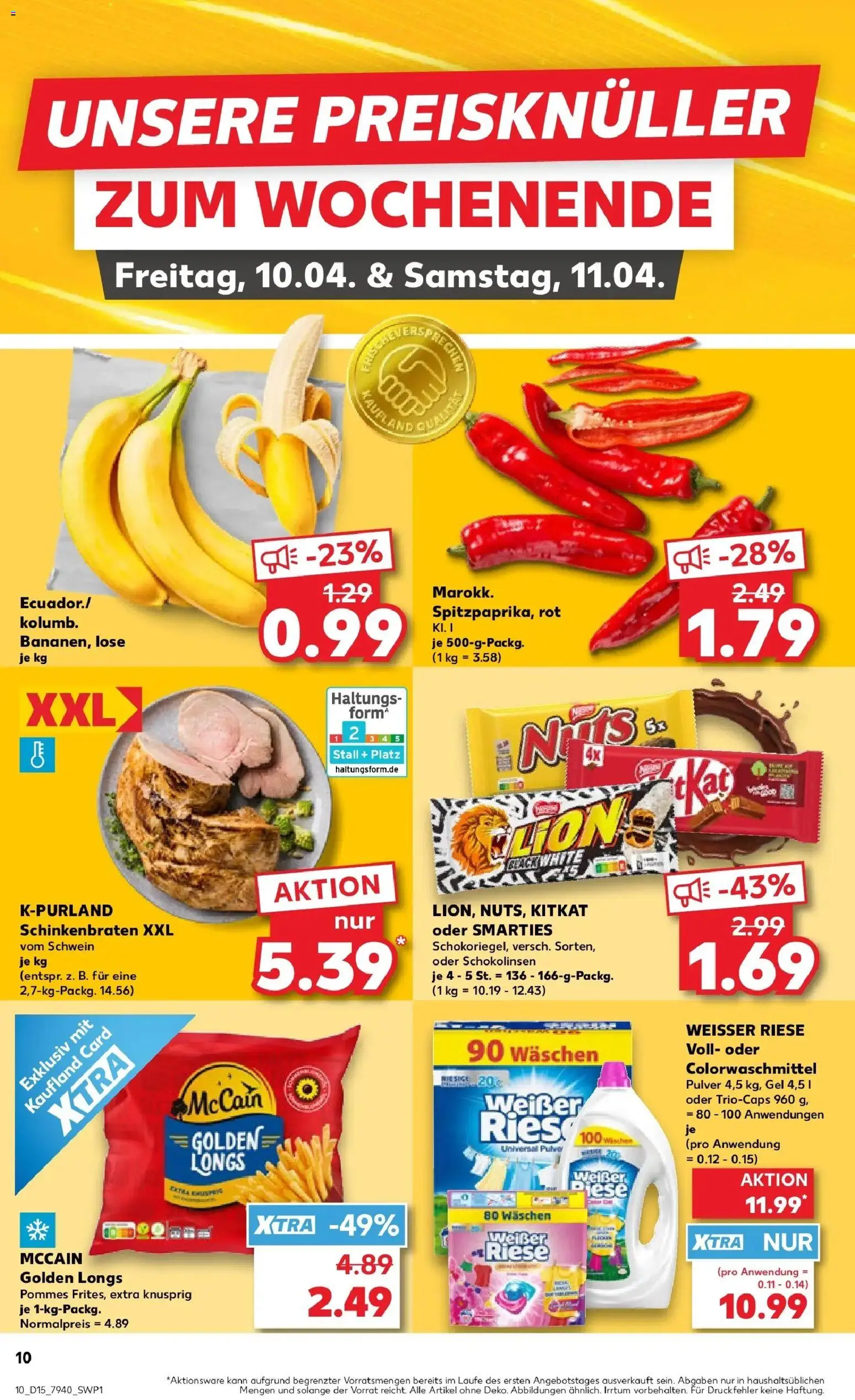 Kaufland Prospekt Rees	 – gültig ab 07.04.2026 | Seite: 22 | Produkte: Smarties, Pommes, McCain