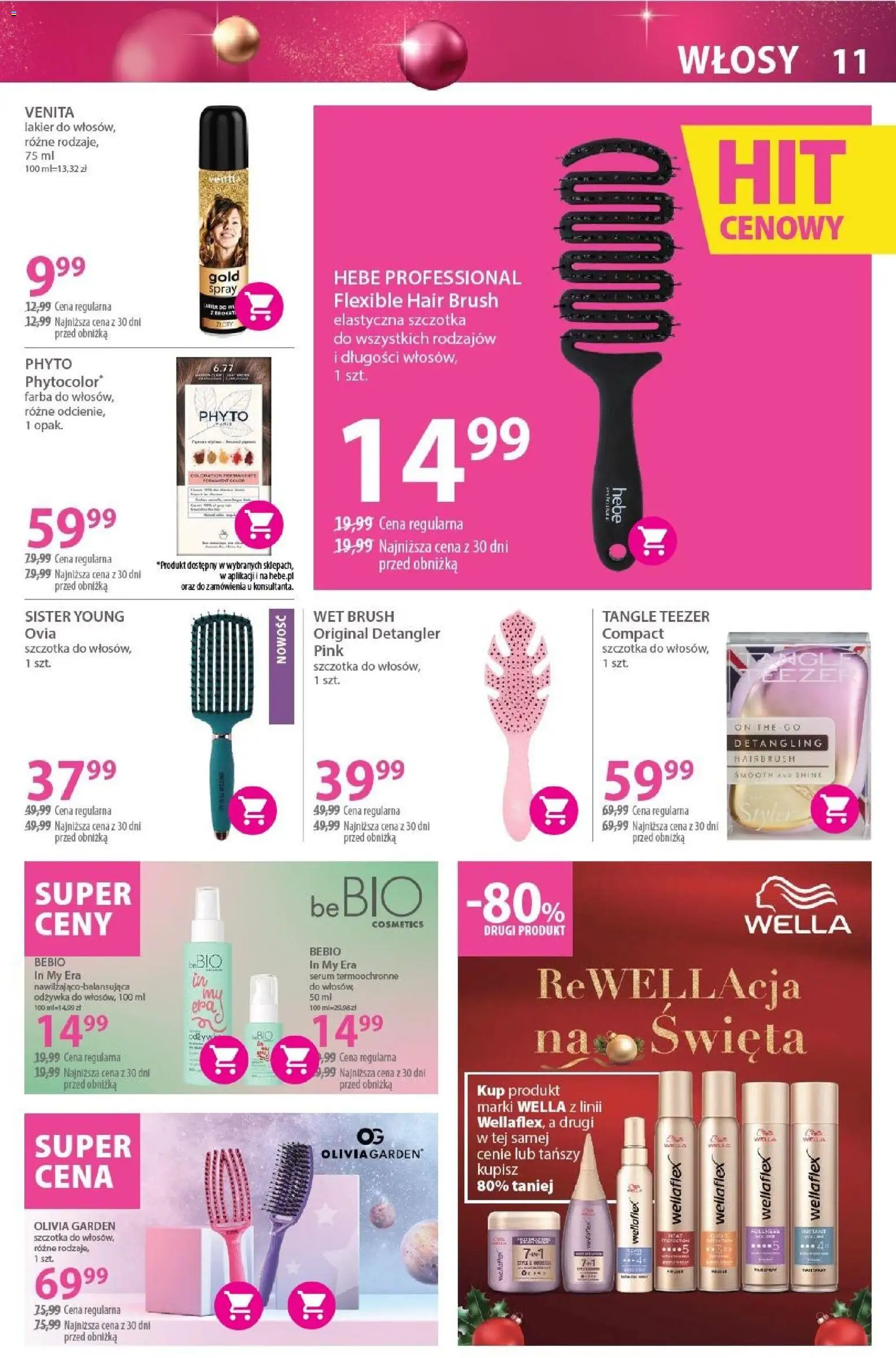 Hebe Gazetka od 15.11.2025 | Strona: 11 | Produkty: Szczotka, Odżywka
