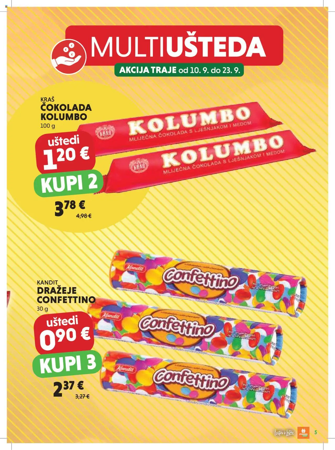 Studenac katalog | vrijedi od 10.09.2025 | Stranica: 5 | Proizvodi: Čokolada