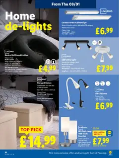 Preview of Lidl - Lidl Weekly valid from 08.01.2026 | Page: 18 | Products: Lamp, Table lamp, Cream, USB