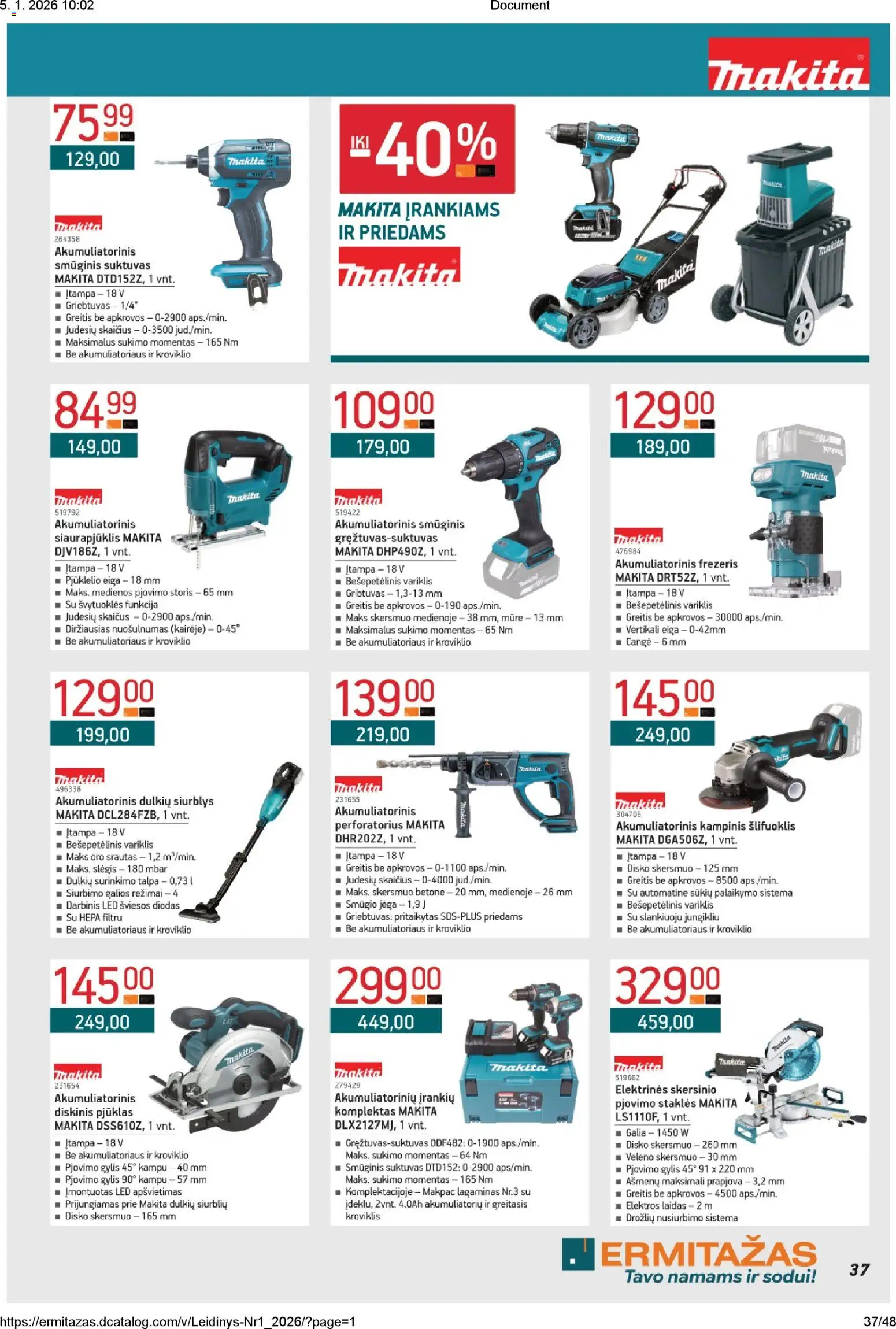ERMITAŽAS akcijos nuo 05.01.2026 | Puslapis: 37 | Prekių: Lagaminas