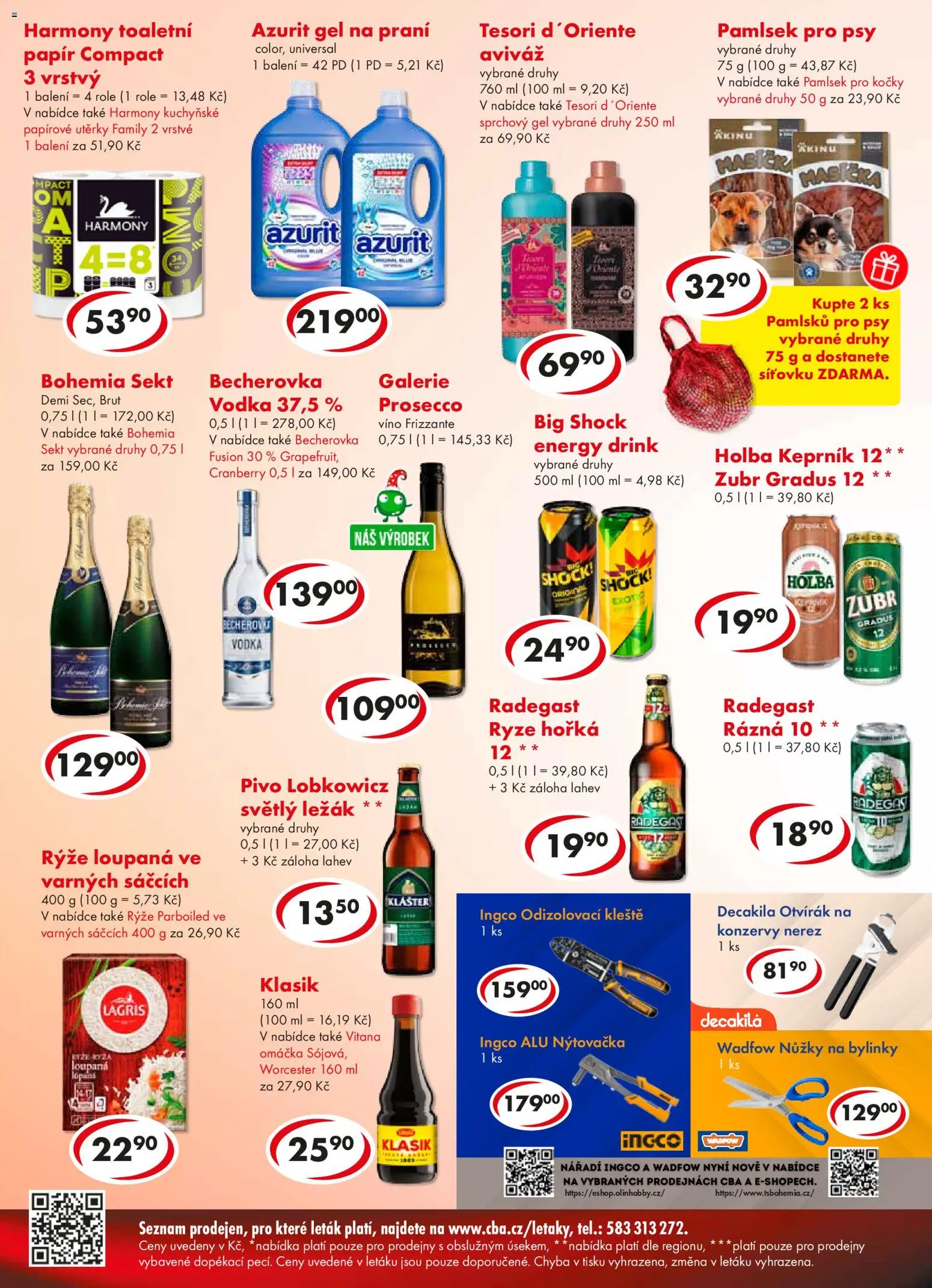 CBA leták - Premium od 11.02.2026 | Strana: 4 | Produkty: Aviváž, Tesori d'Oriente, Prosecco, Frizzante