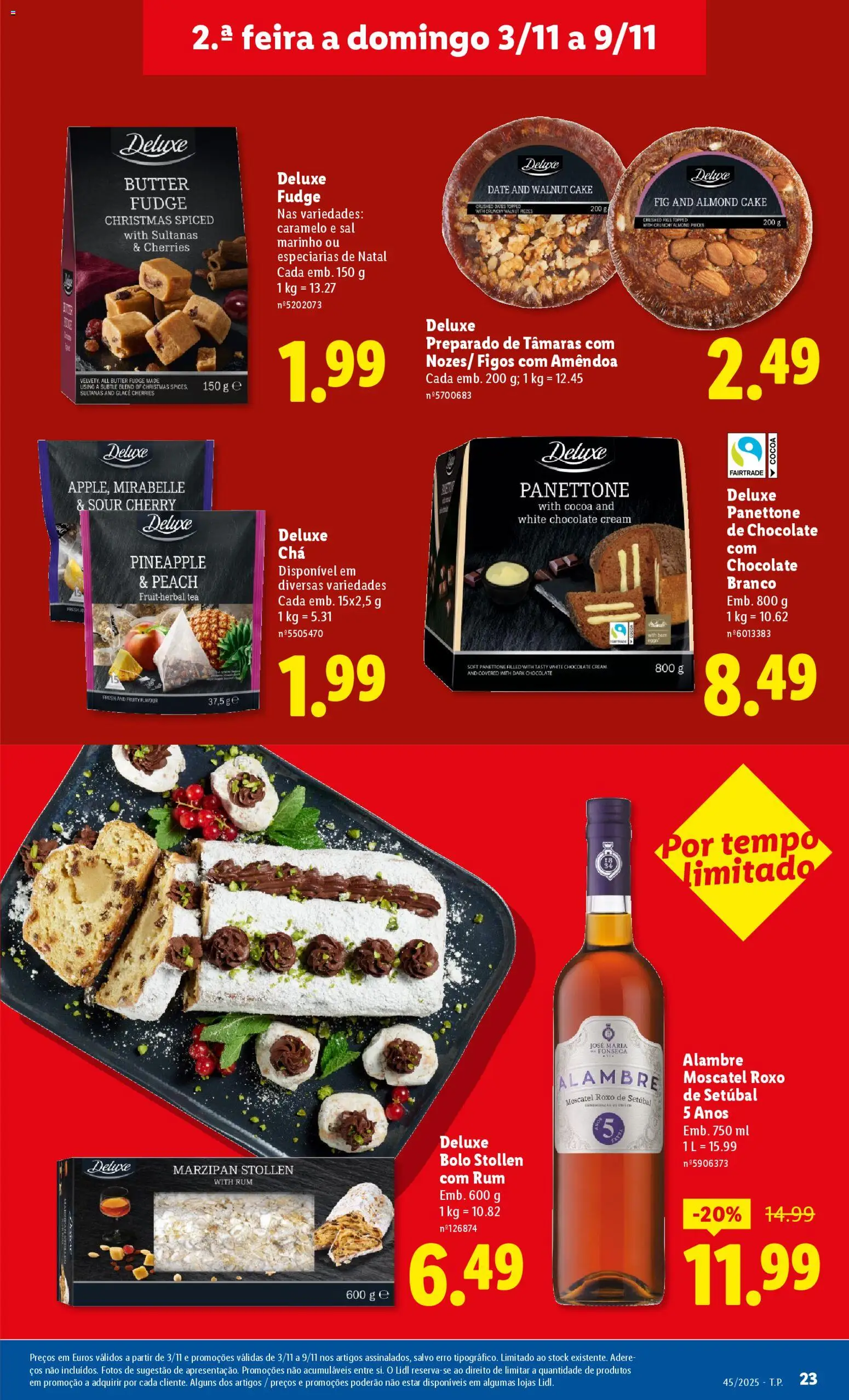 Lidl folheto │ válido de 03.11.2025 | Página: 23 | Produtos: Sal, Tâmaras, Chocolate, Chá