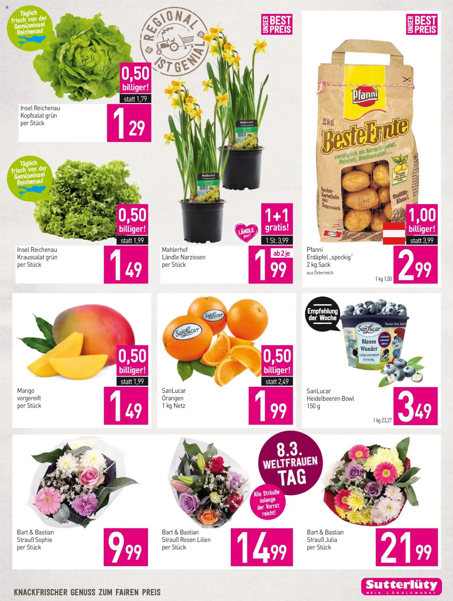 Sutterlüty Flugblatt gültig ab 05.03.2026 | Seite: 3 | Produkte: Kartoffeln, Mango, Orangen