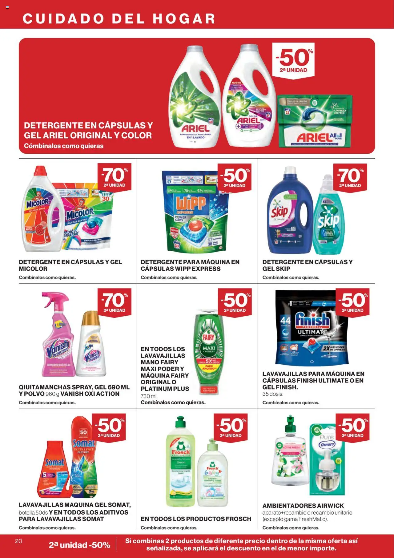 Supercor folleto │ válido desde el 14.08.2025 | Página: 20 | Productos: Polvo, Detergente, Lavavajillas