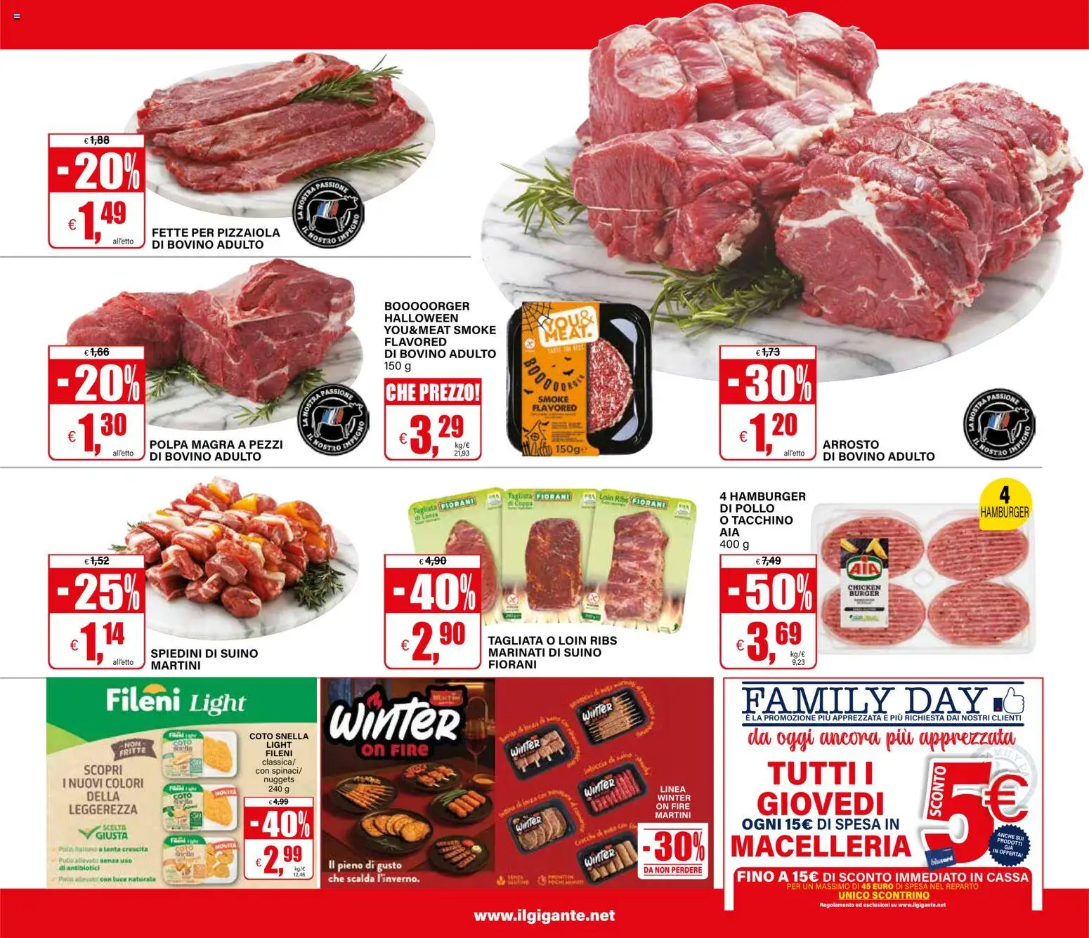 Volantino Il Gigante del 27.10.2025 | Pagina: 11 | Prodotti: Arrosto, Nuggets, Suino, Tacchino